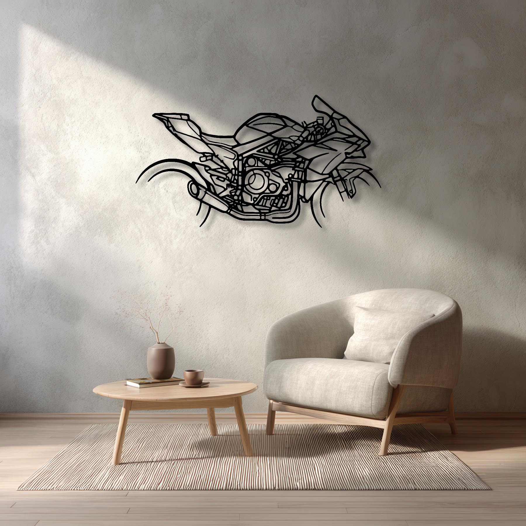 H2R Silhouette Metal Wall Art