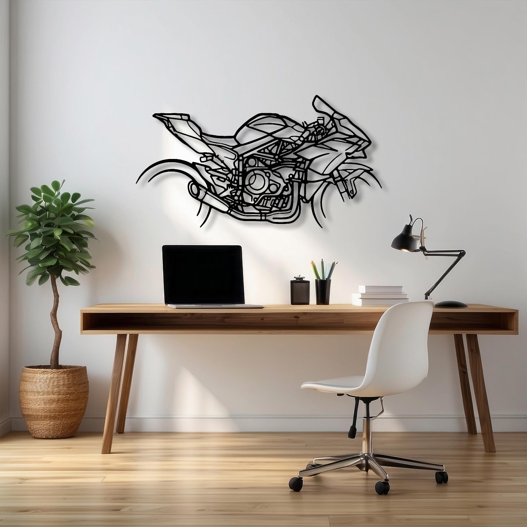 H2R Silhouette Metal Wall Art