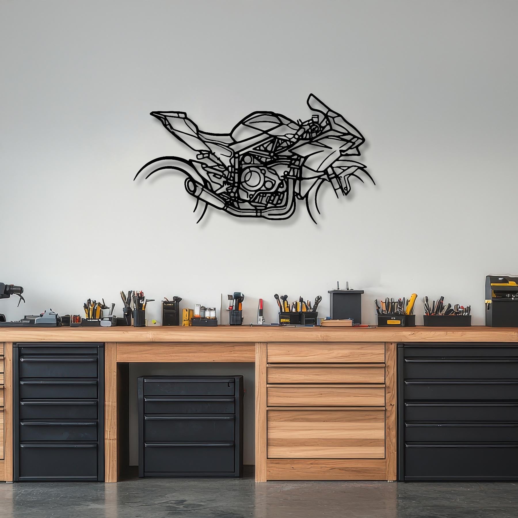 H2R Silhouette Metal Wall Art