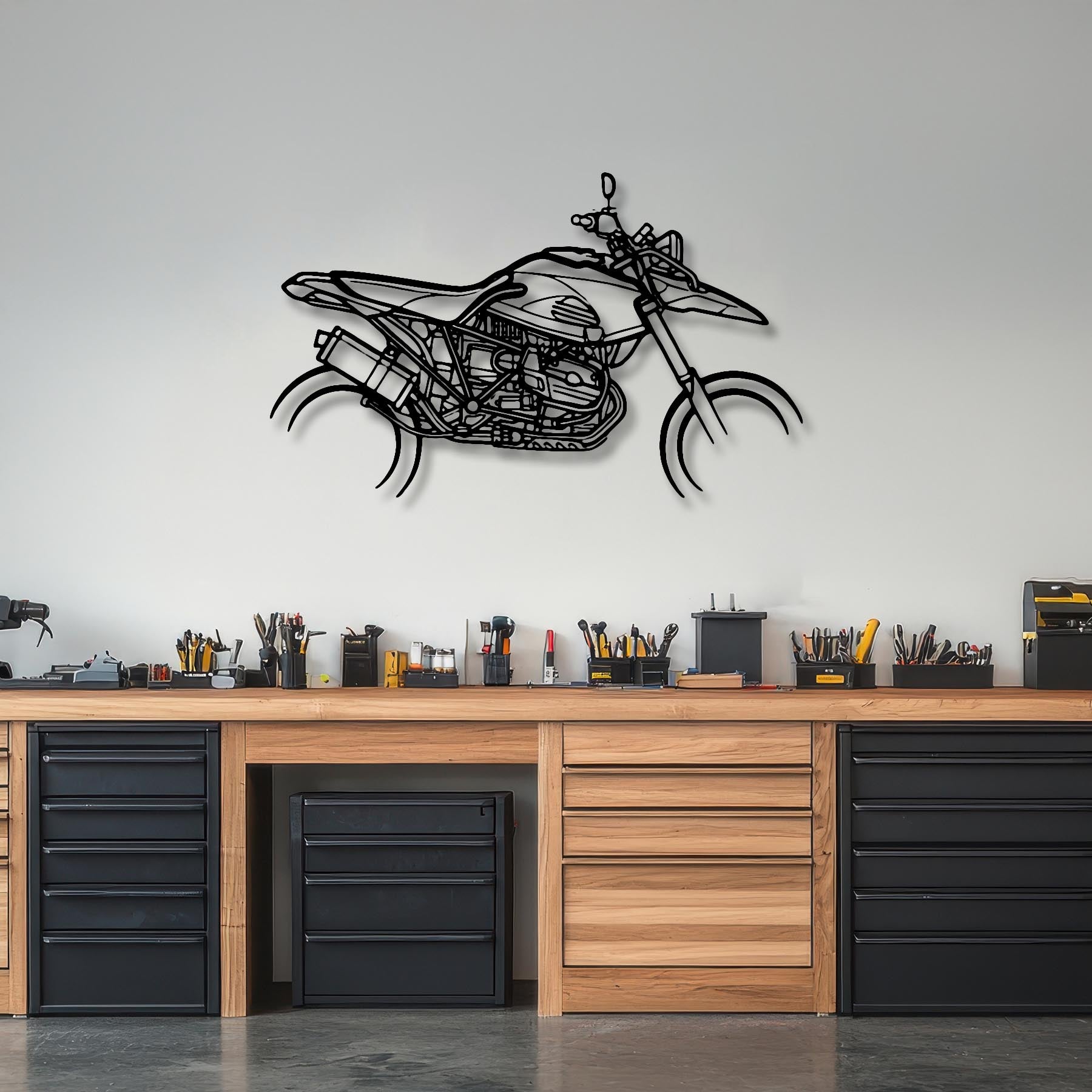HP2 Enduro 2006 Silhouette Metal Wall Art