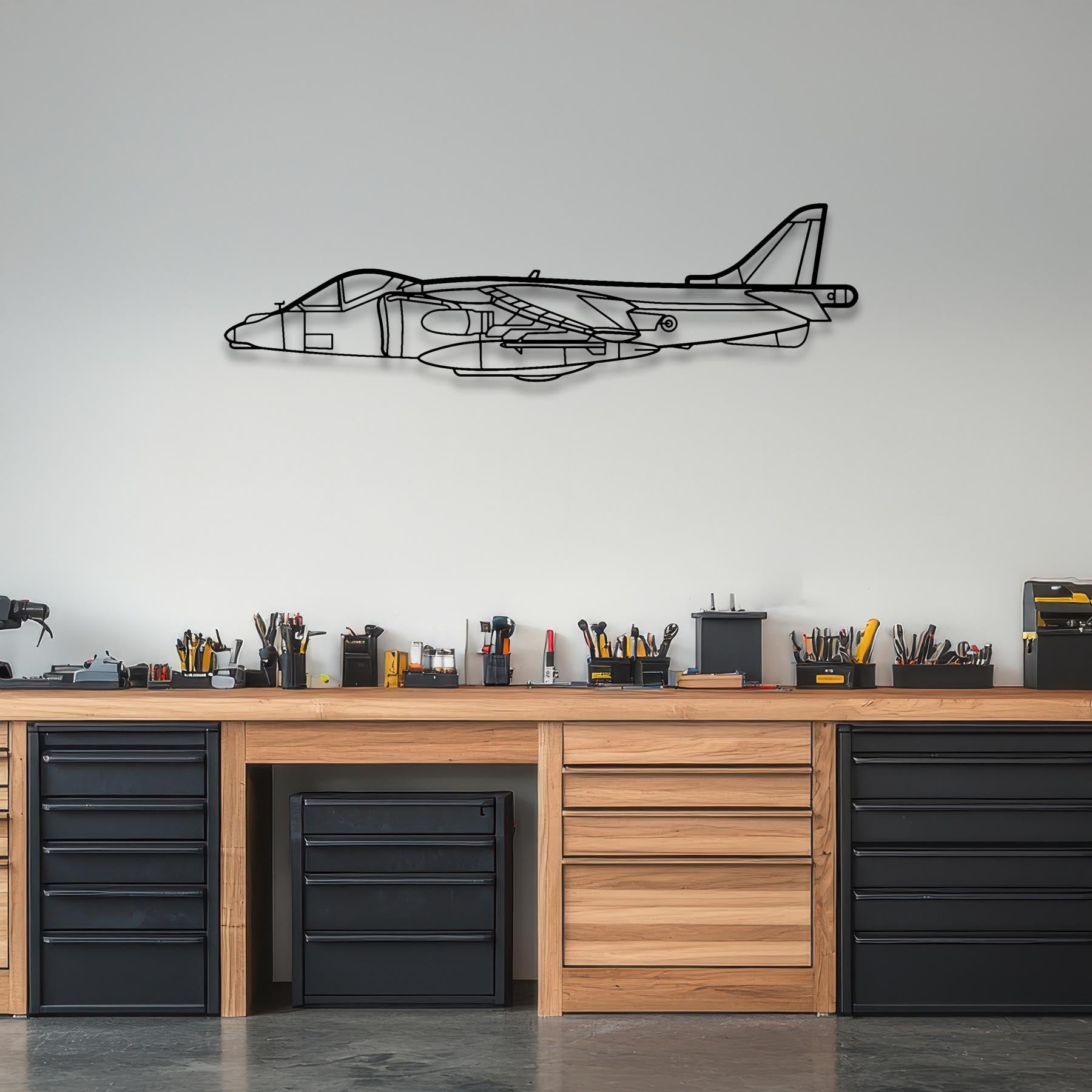 Harrier GR7 Metal Aircraft Wall Art - NCP0095