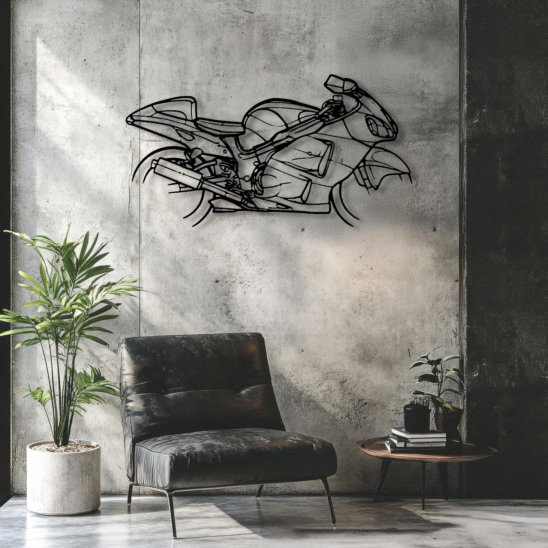 Hayabusa 1300R 2002 Silhouette Metal Wall Art