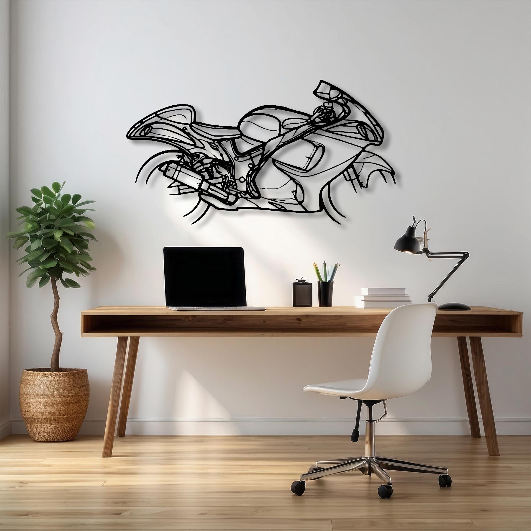 Hayabusa 2008 Silhouette Metal Wall Art