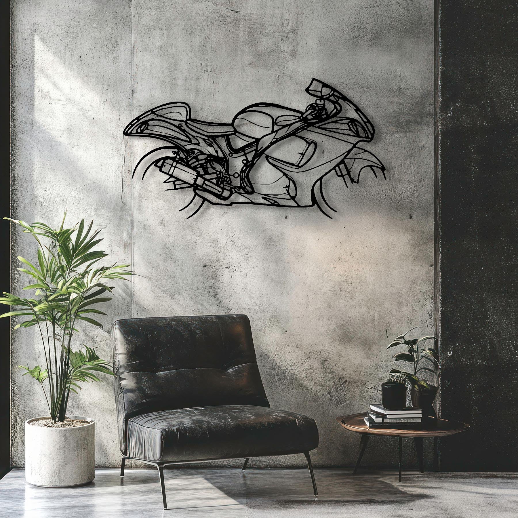 Hayabusa 2008 Silhouette Metal Wall Art