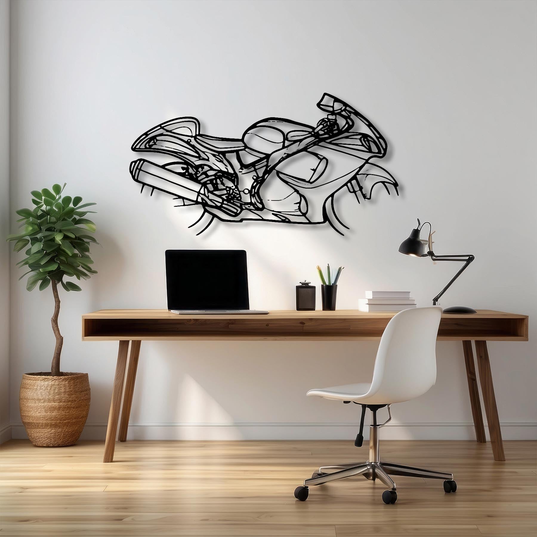 Hayabusa 2012 Silhouette Metal Wall Art