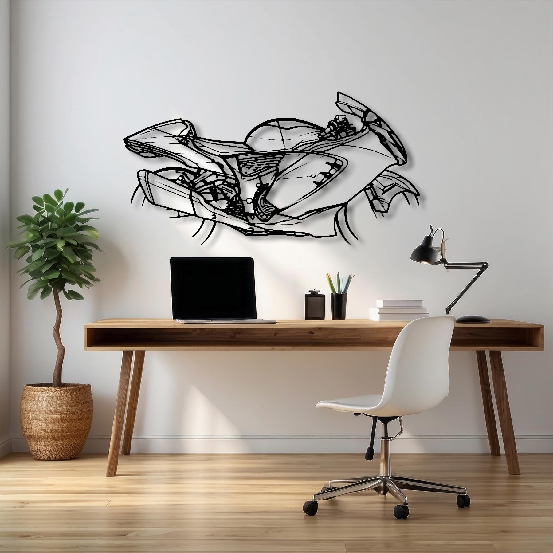 Hayabusa 2023 Silhouette Metal Wall Art