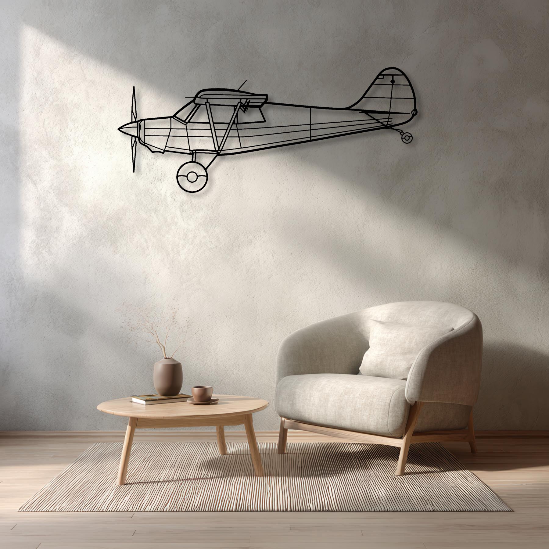 Husky A-1C Metal Aircraft Wall Art - NCP0096