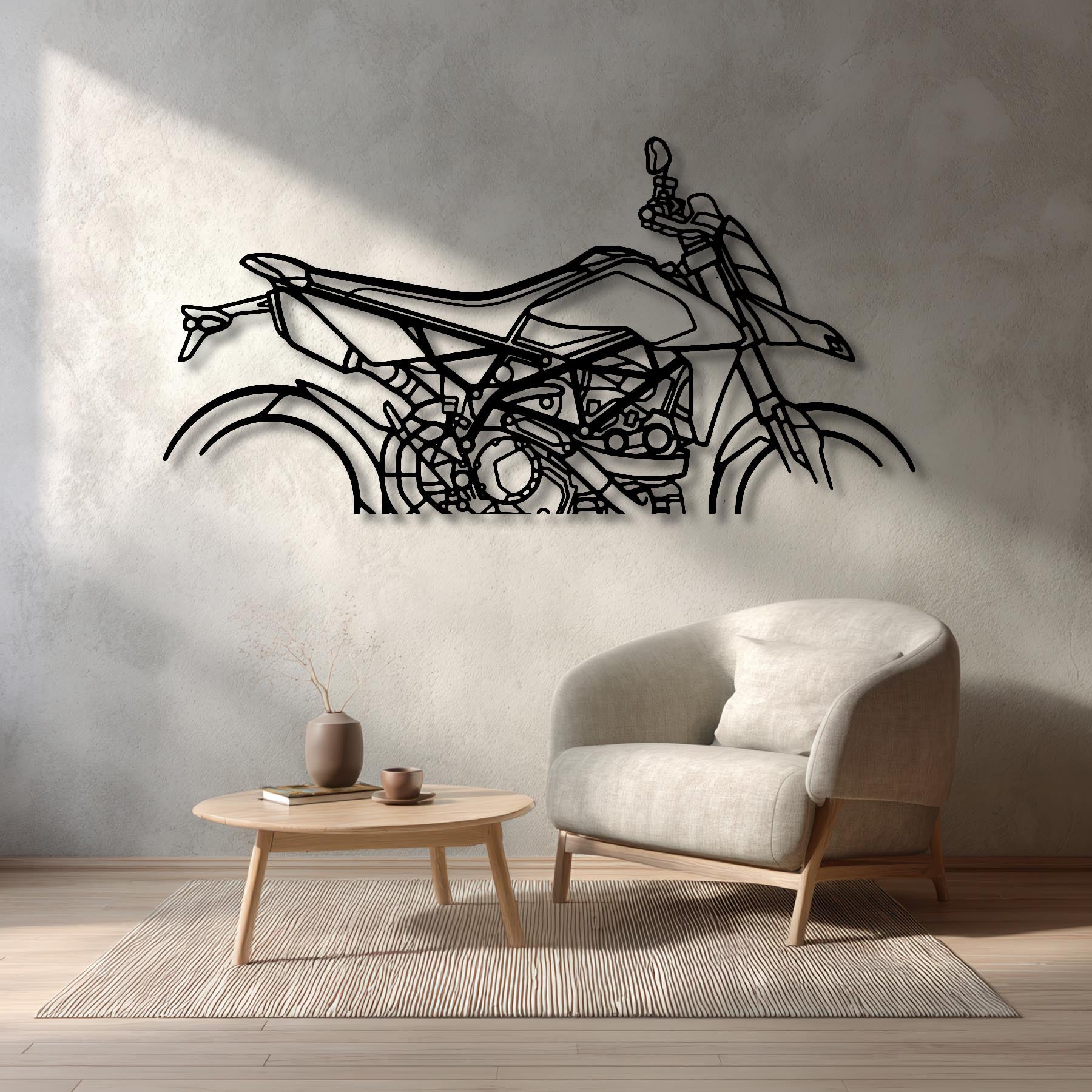 Hyper motard 950 RVE Silhouette Metal Art Stand