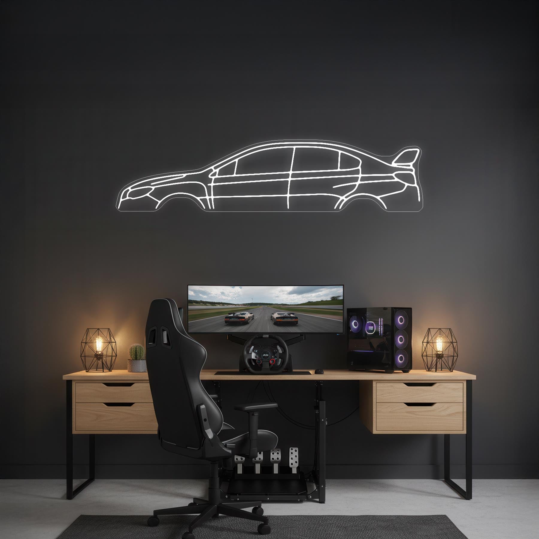 Impreza WRX STI 2018 Neon Silhouette