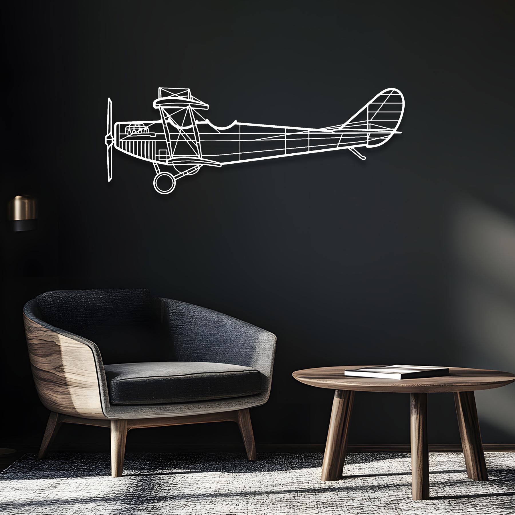 JN-4A Metal Aircraft Wall Art - NCP0430