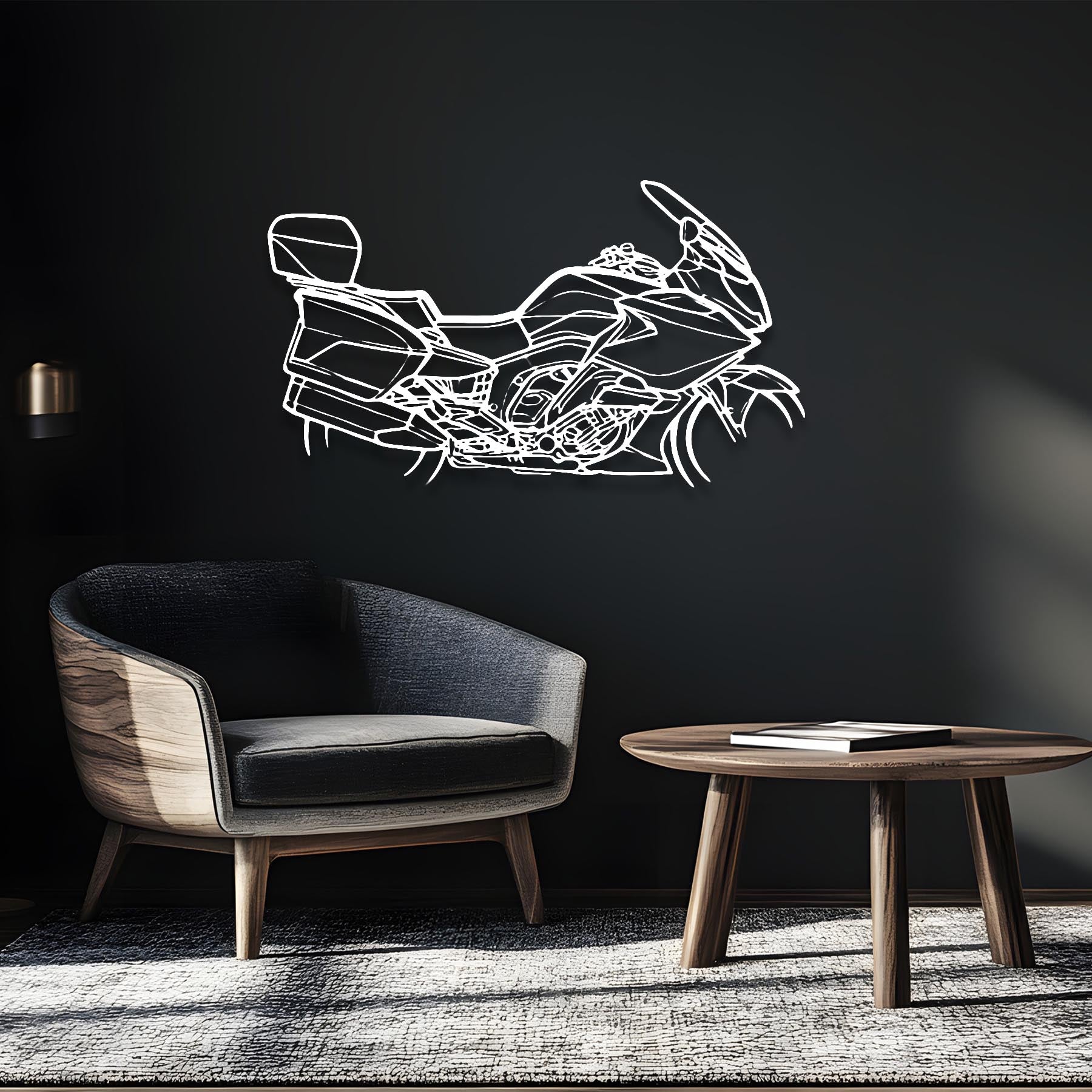 K1600 GT 2019 Silhouette Metal Wall Art