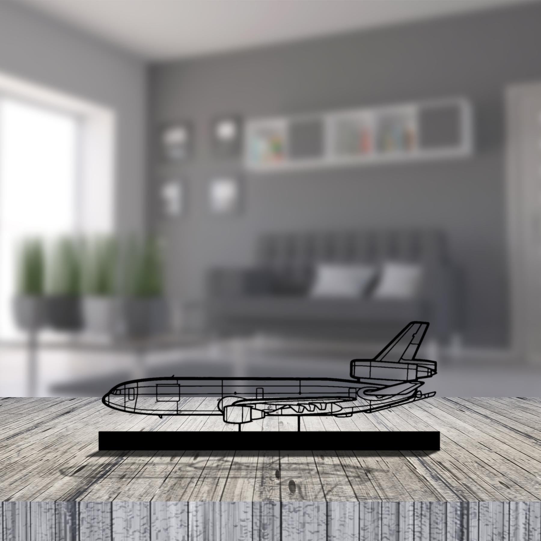 KC-10 Extender Silhouette Metal Art Stand