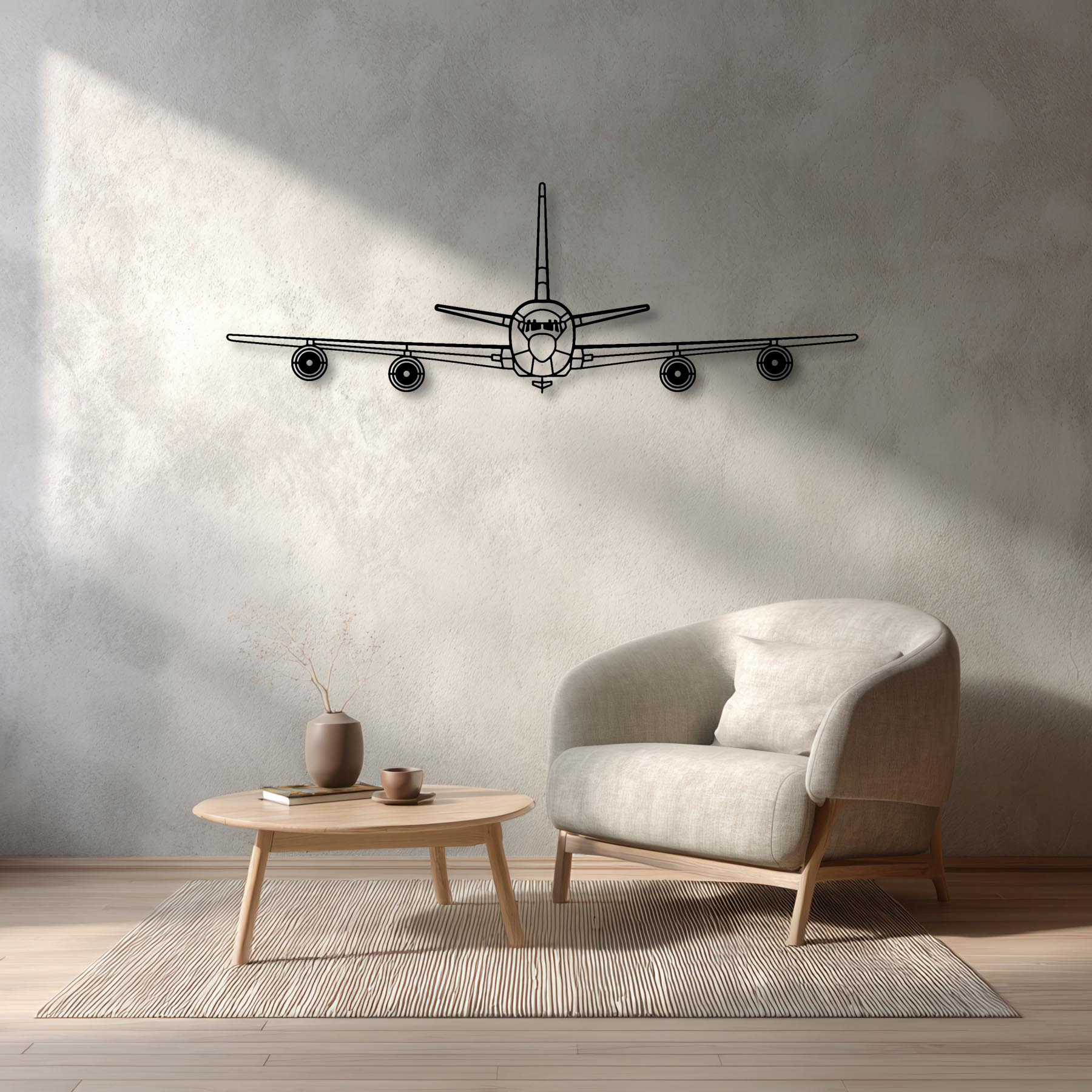 KC-135R Stratotanker Front Metal Aircraft Wall Art - NCP0386