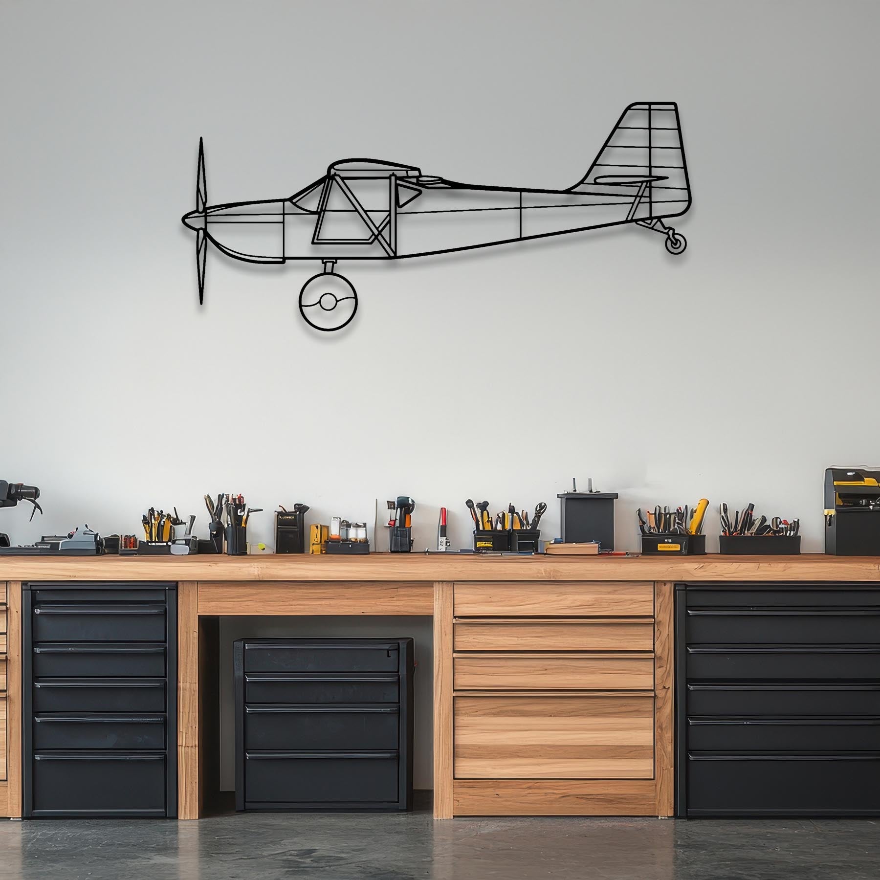 Kitfox 5 Metal Aircraft Wall Art - NCP0182