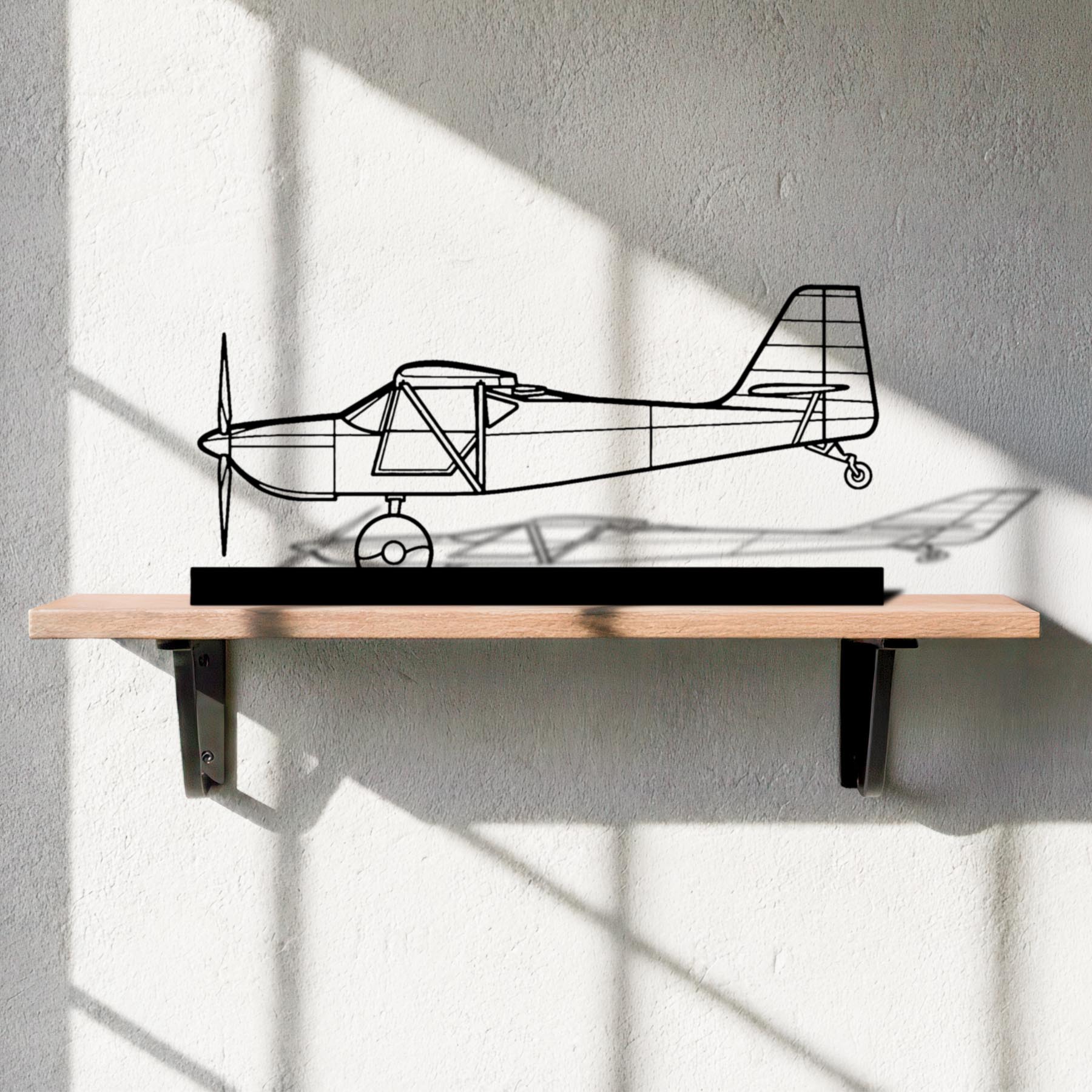 Kitfox 5 Silhouette Metal Art Stand