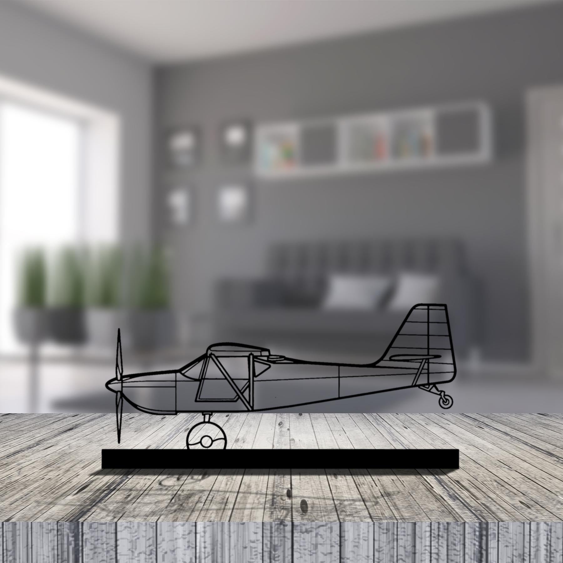 Kitfox 5 Silhouette Metal Art Stand