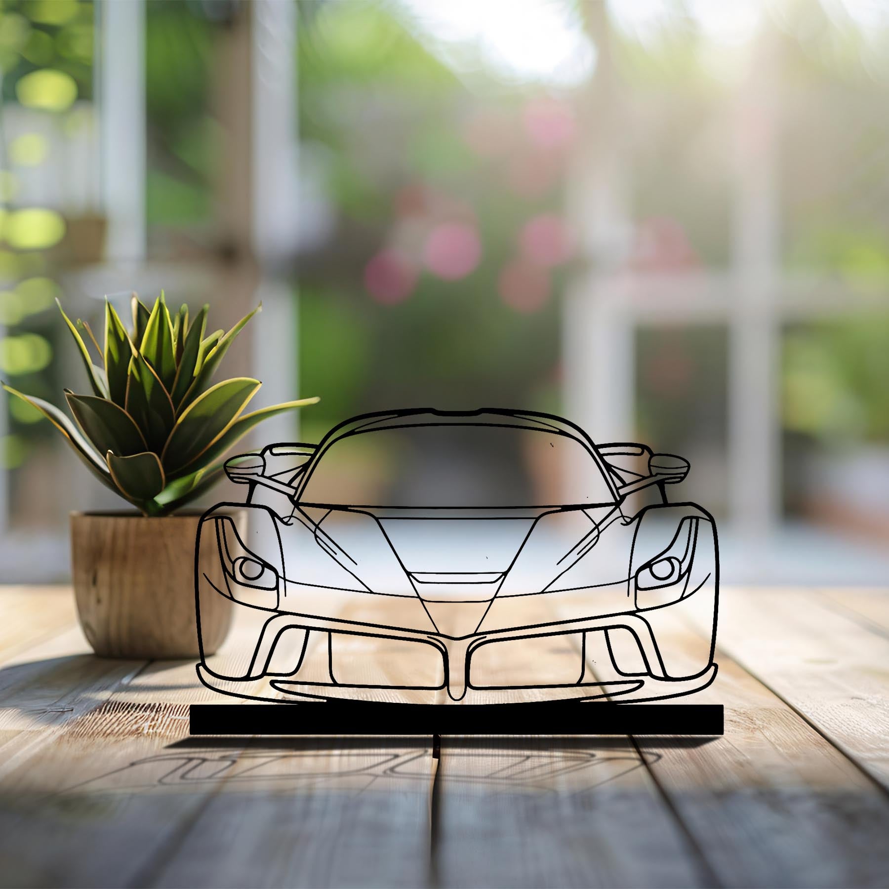 La Front Silhouette Metal Art Stand