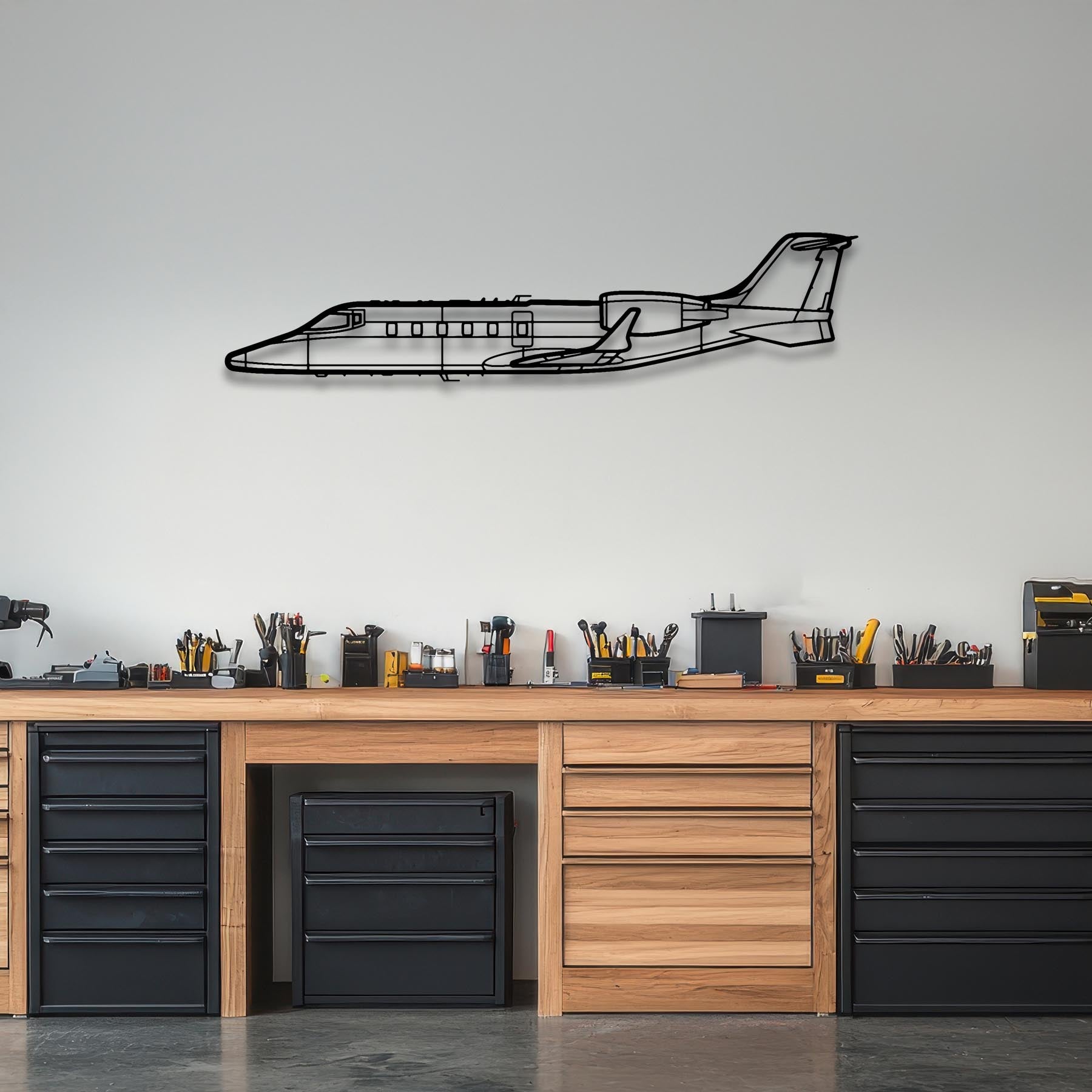 Learjet 60 Metal Aircraft Wall Art - NCP0103