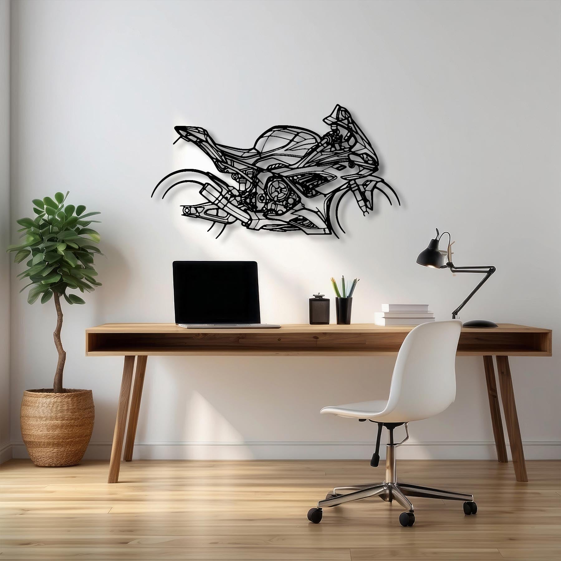 M1000RR 2021 Silhouette Metal Wall Art