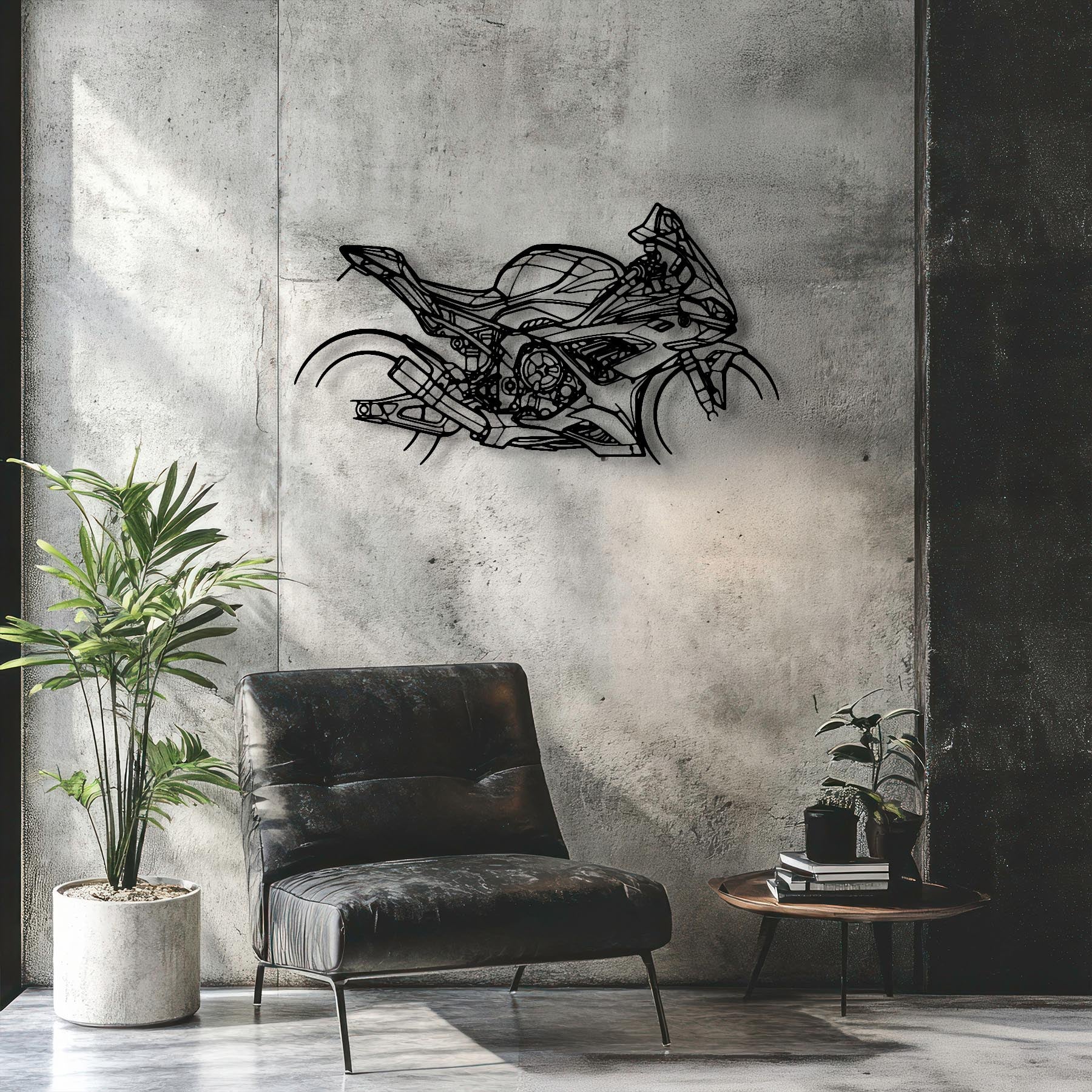 M1000RR 2021 Silhouette Metal Wall Art