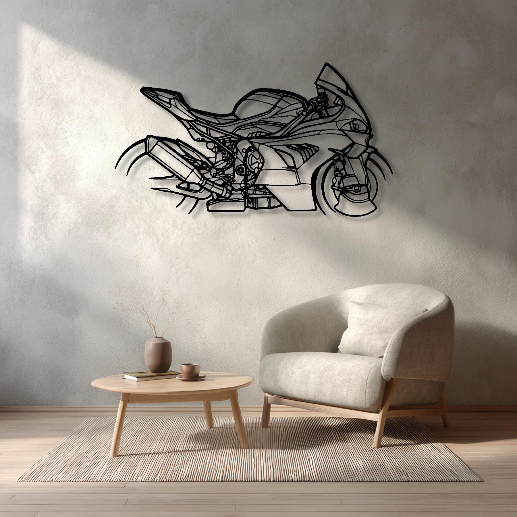 M1000RR 2023 Silhouette Metal Wall Art