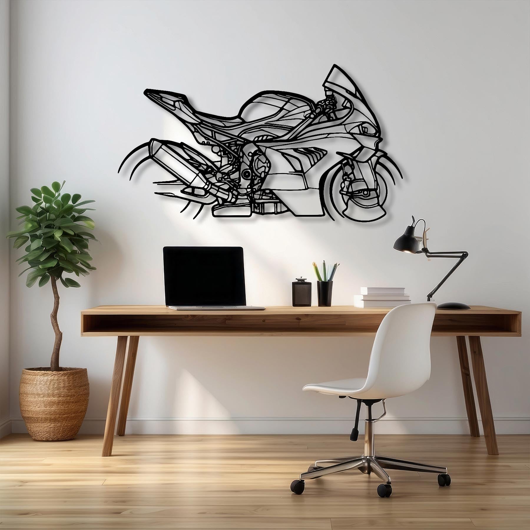 M1000RR 2023 Silhouette Metal Wall Art