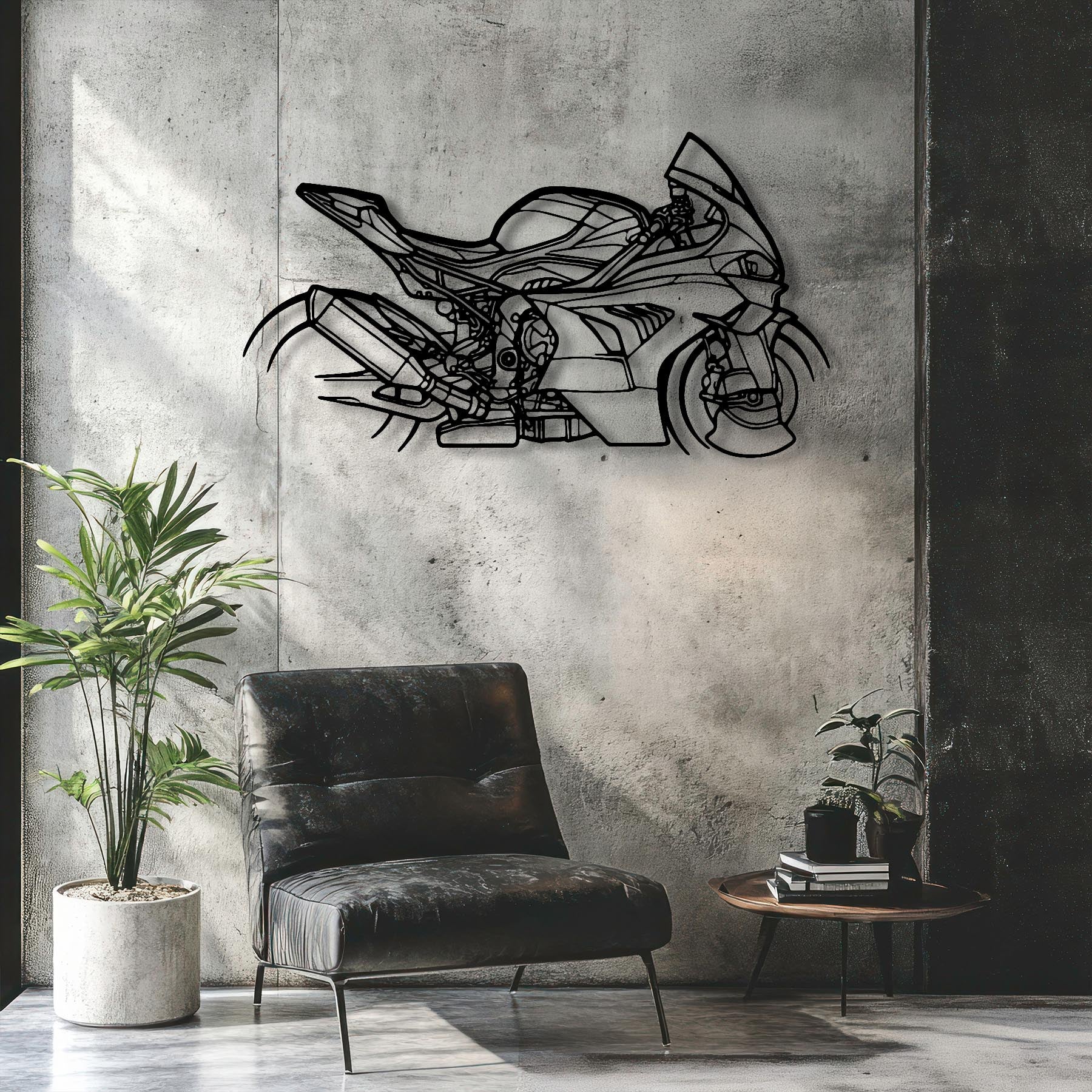 M1000RR 2023 Silhouette Metal Wall Art
