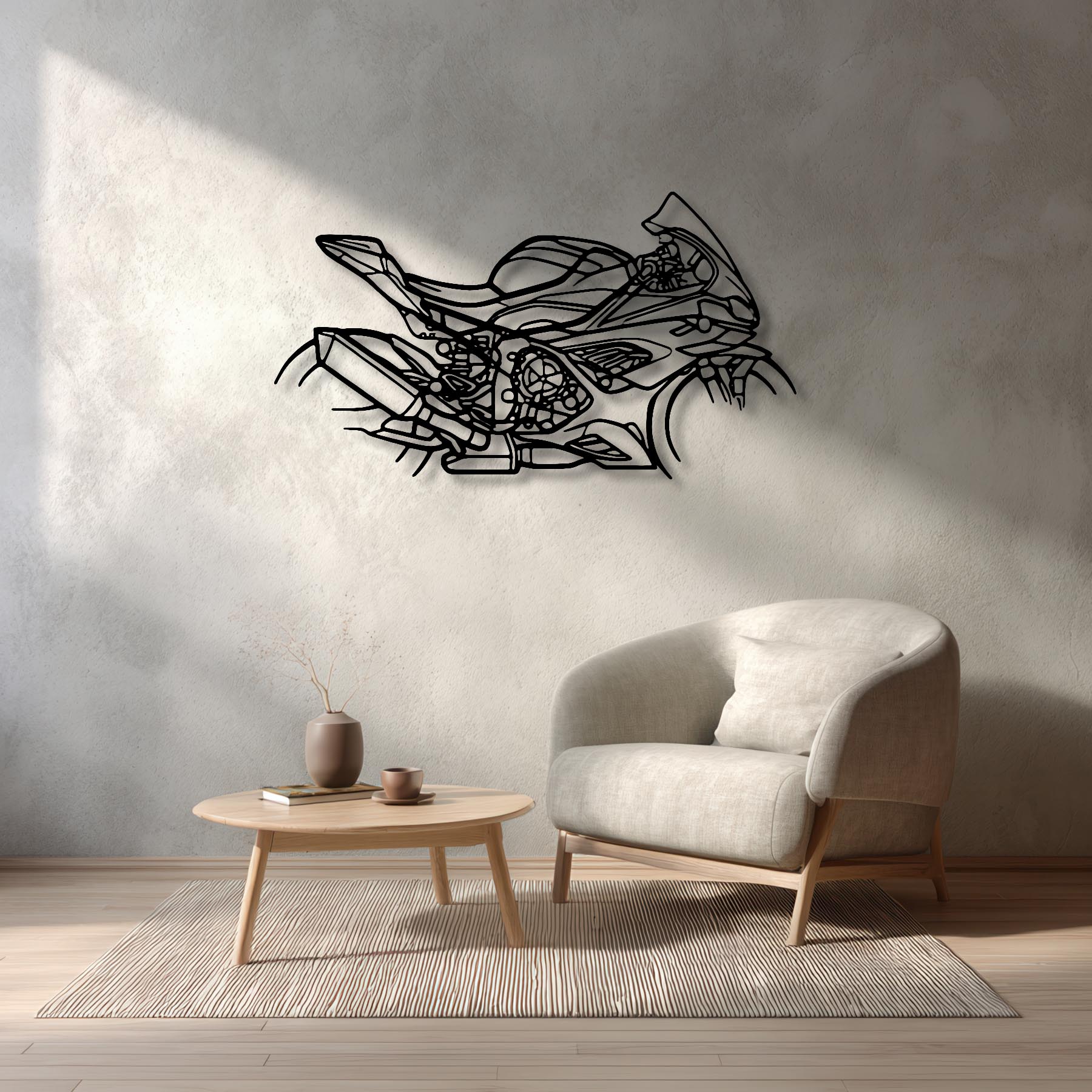 M1000RR Silhouette Metal Wall Art