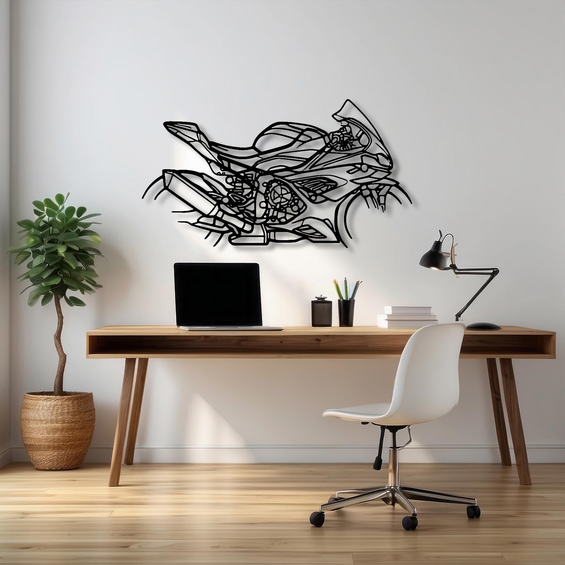 M1000RR Silhouette Metal Wall Art
