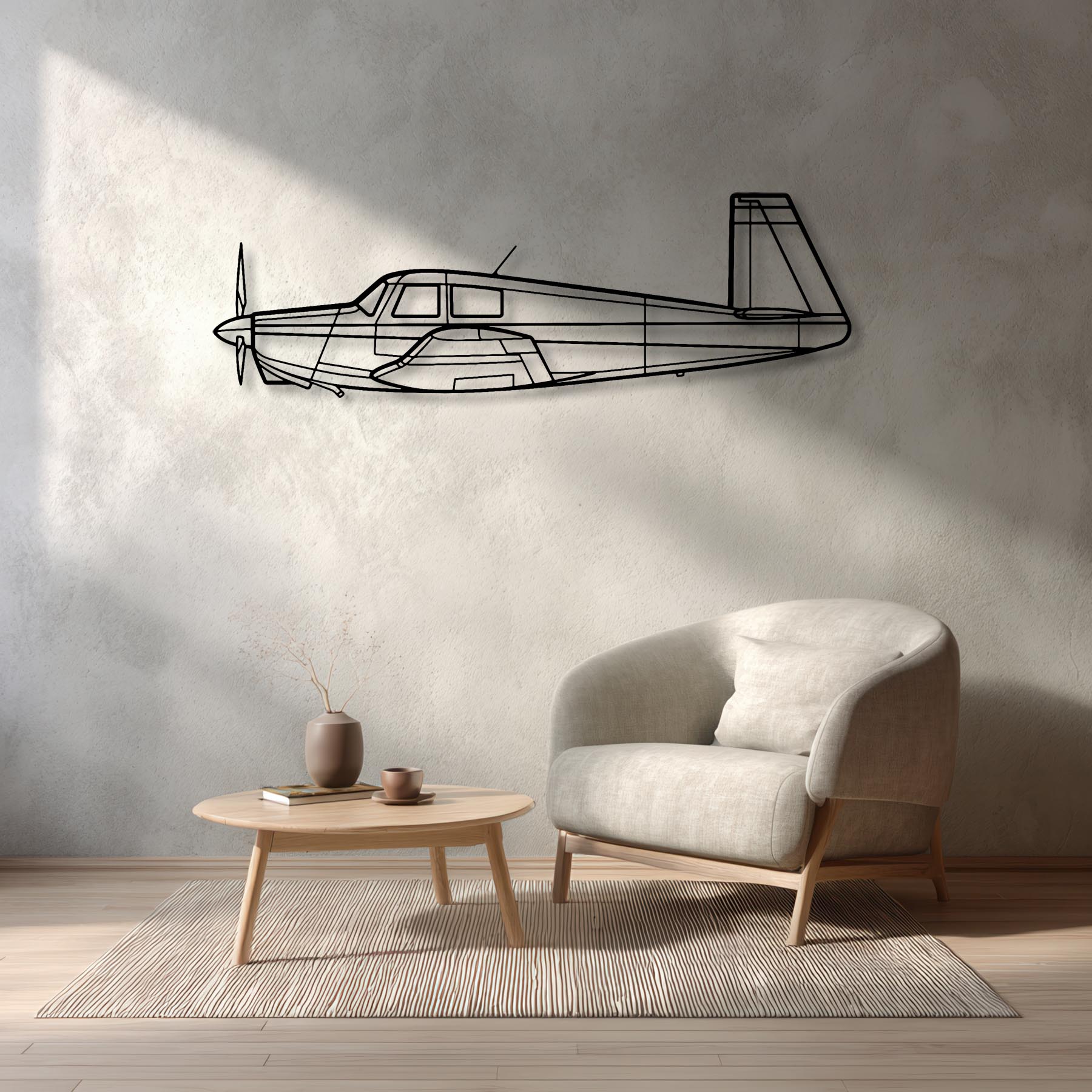 M20C Metal Aircraft Wall Art - NCP0104