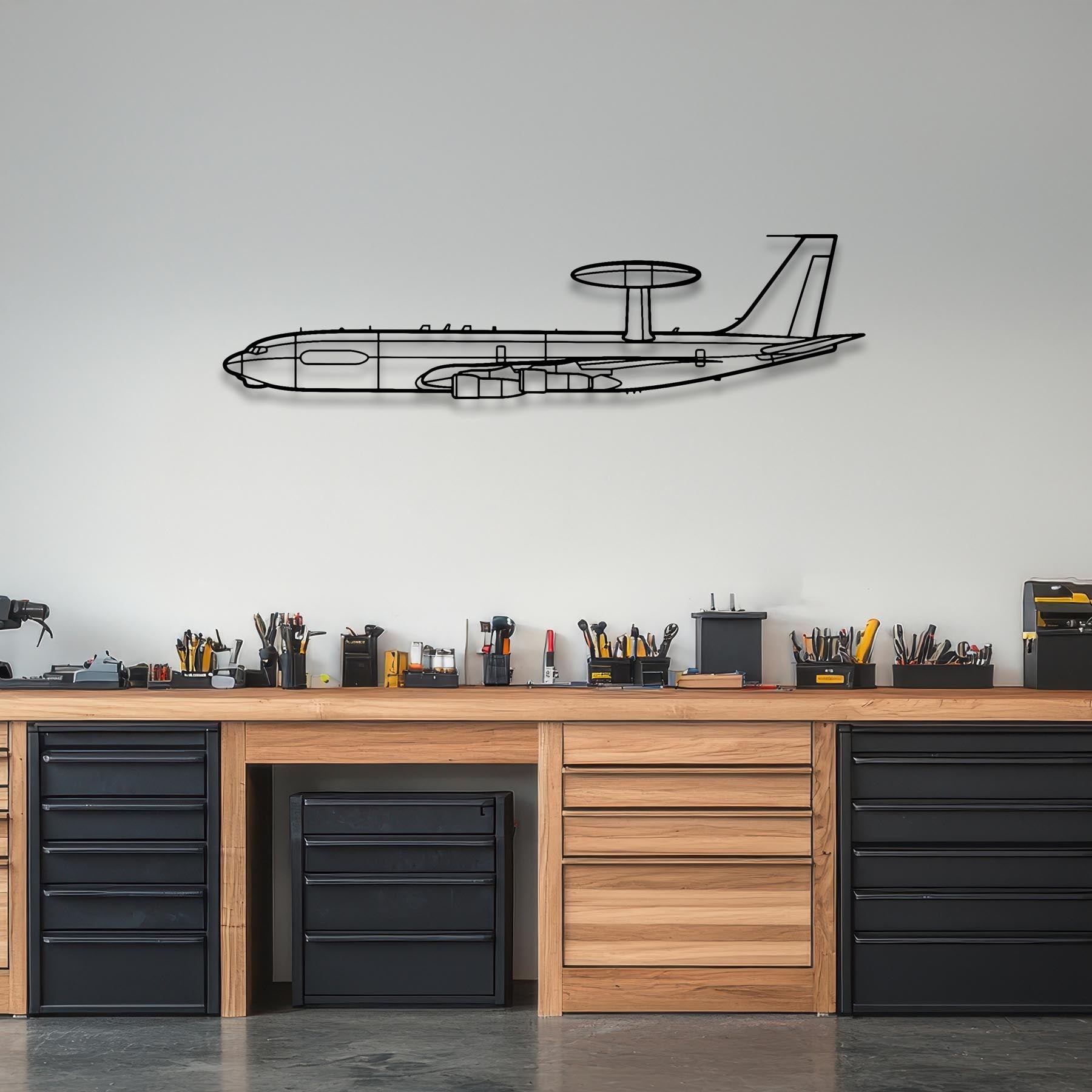 M20J Angle Metal Aircraft Wall Art - NCP0390