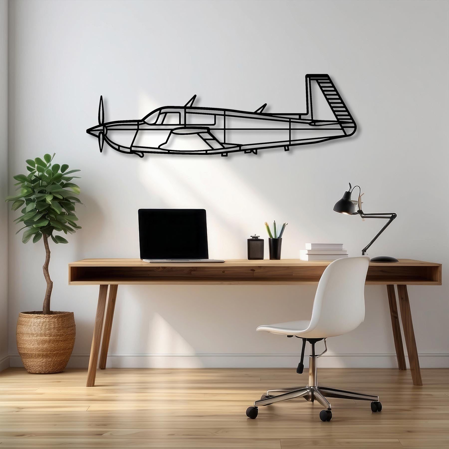 M20J Metal Aircraft Wall Art - NCP0580