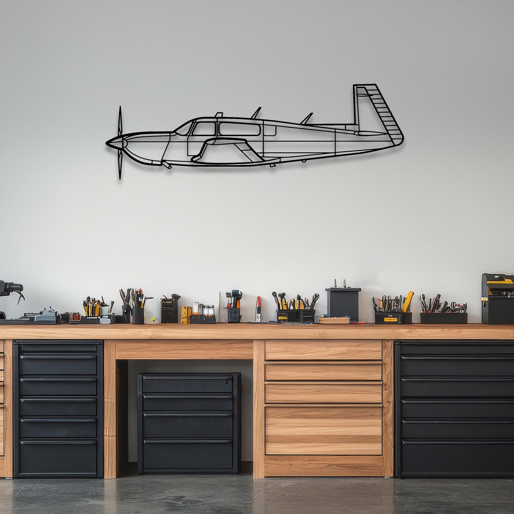 M20K Metal Aircraft Wall Art - NCP0106