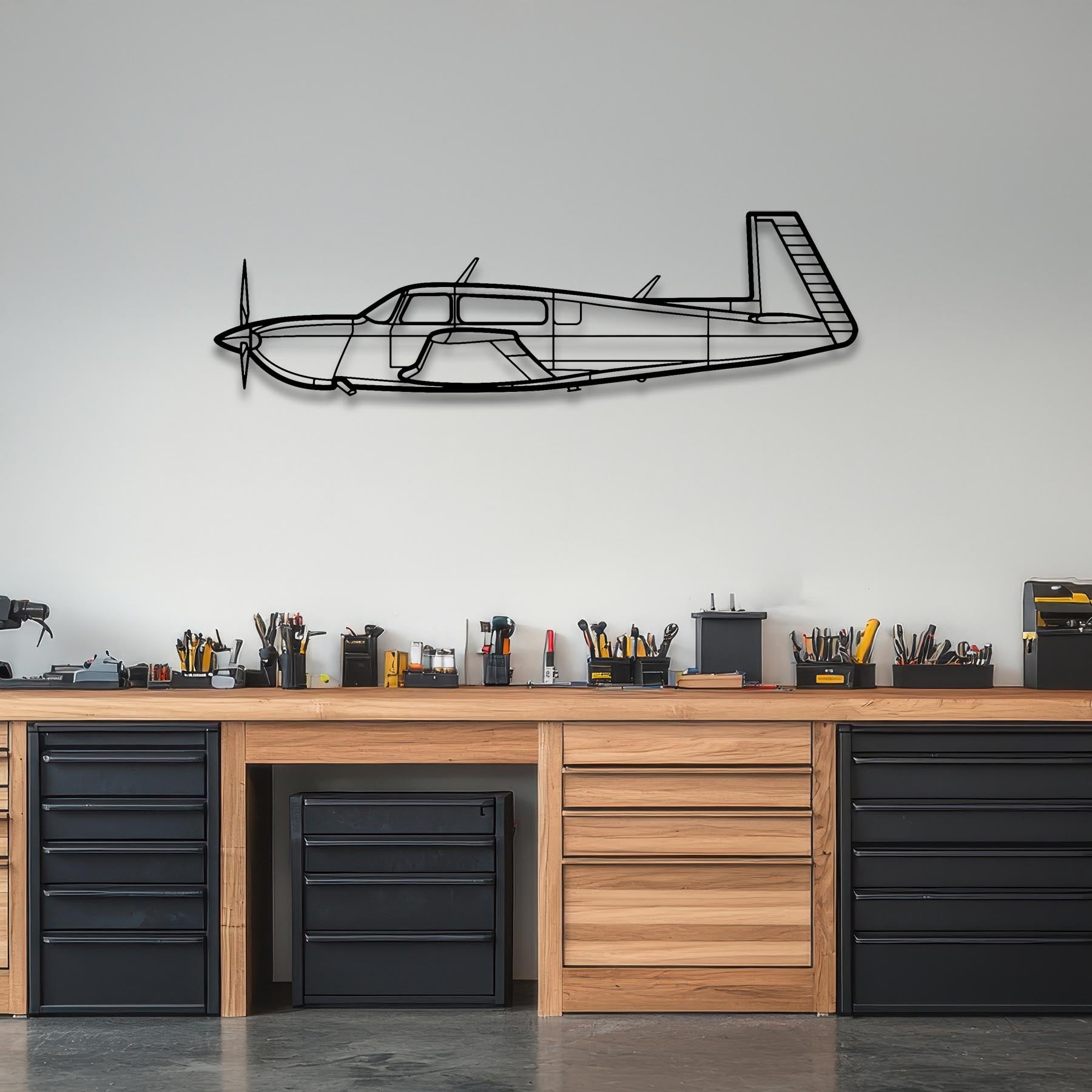 M20M Metal Aircraft Wall Art - NCP0107