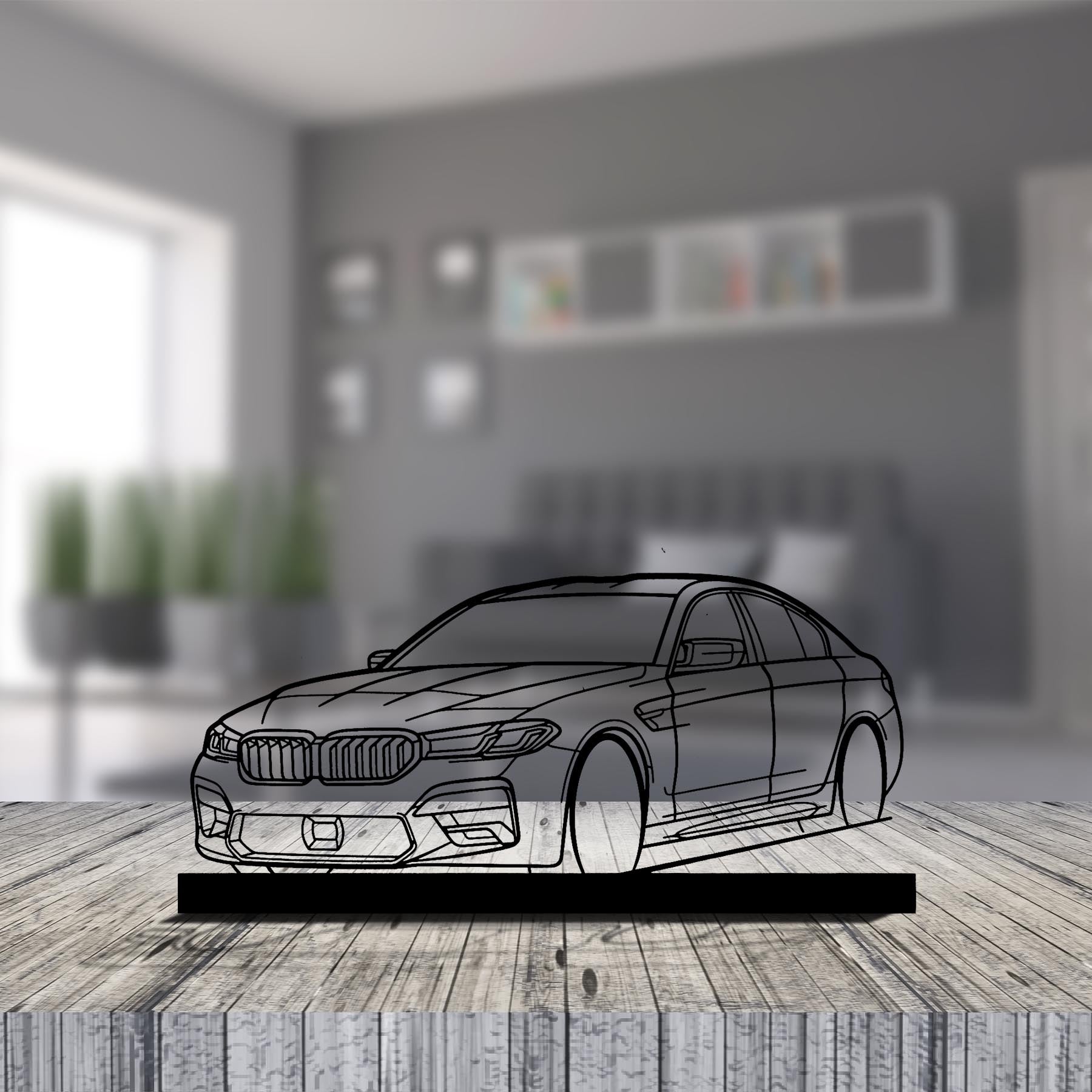 M5 Comp 2023 Angle Silhouette Metal Art Stand