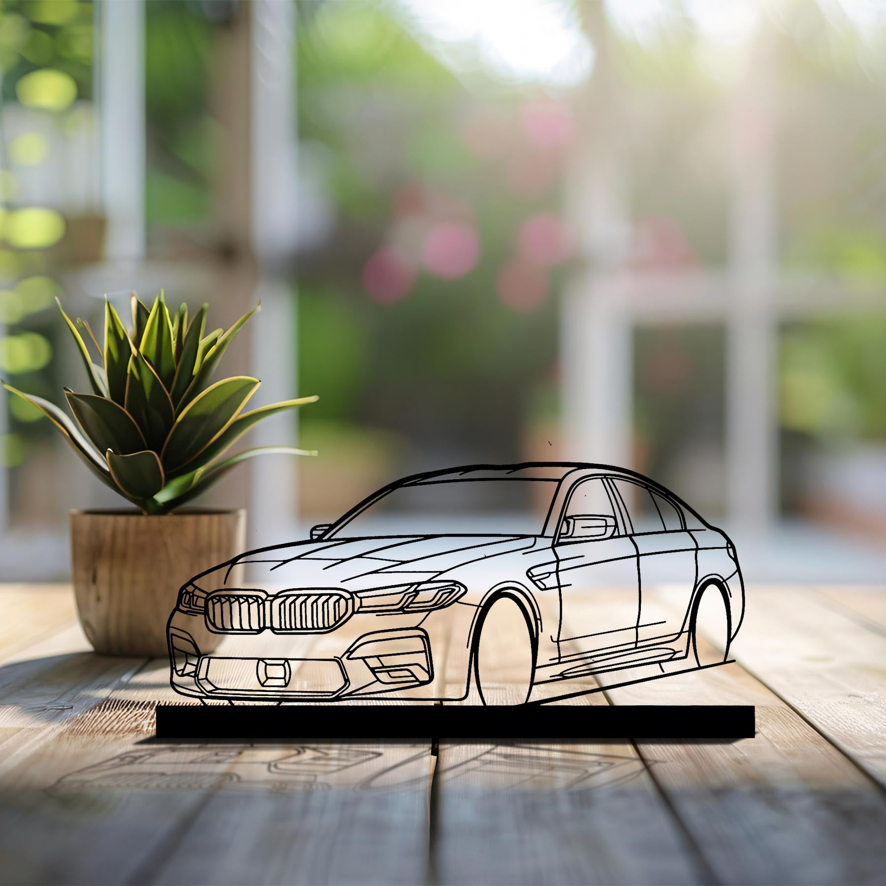 M5 Comp 2023 Angle Silhouette Metal Art Stand