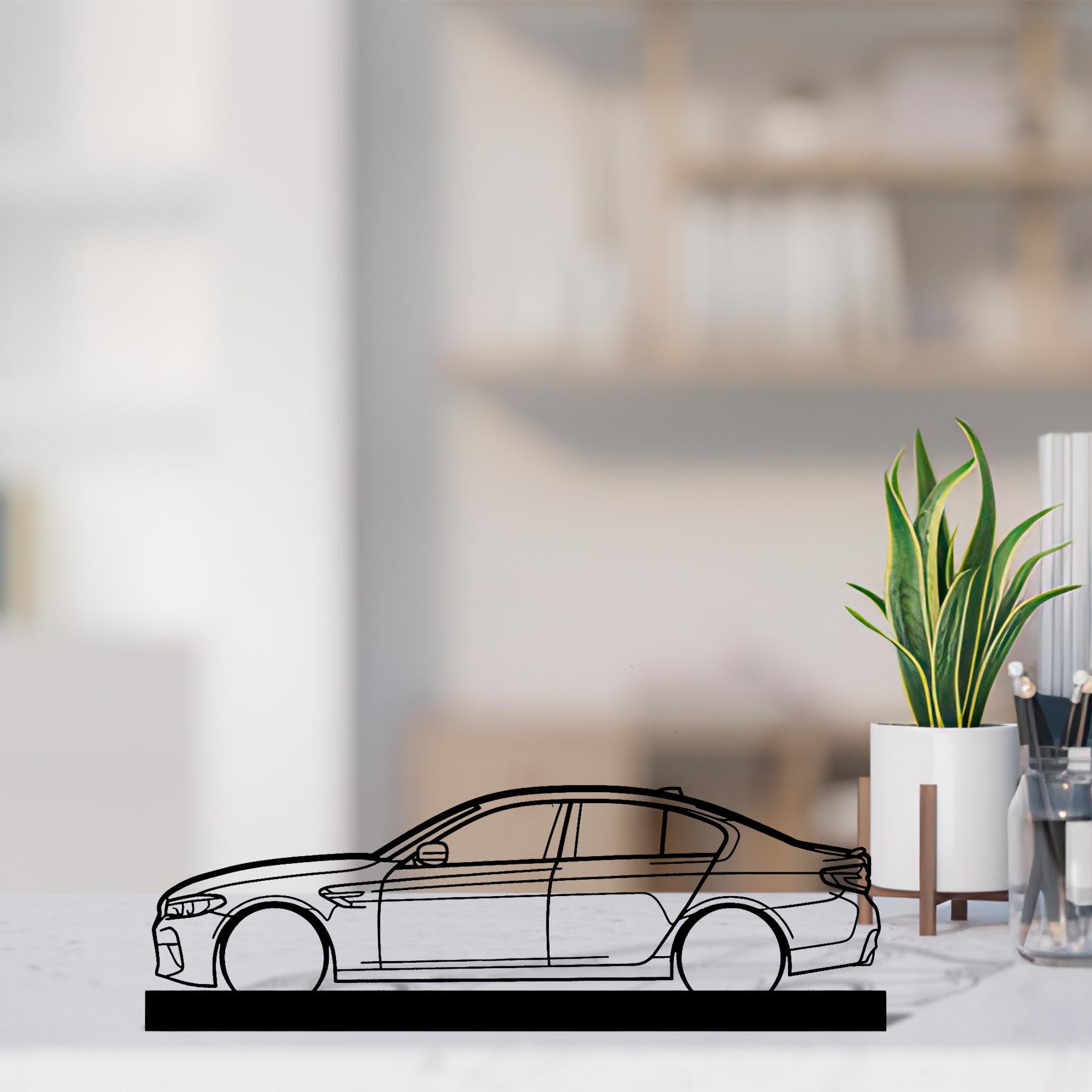 M5 F90 Silhouette Metal Art Stand