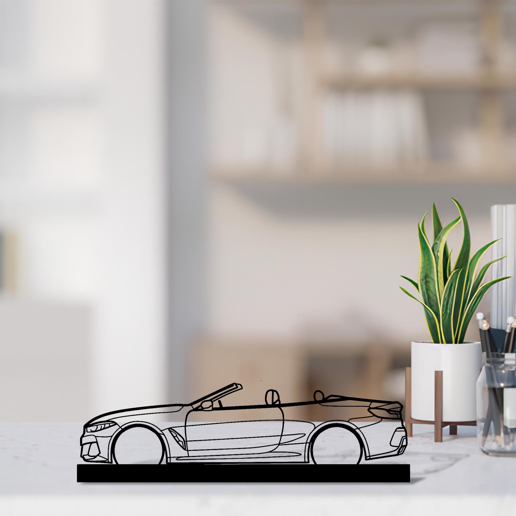 M850i Convertible Silhouette Metal Art Stand