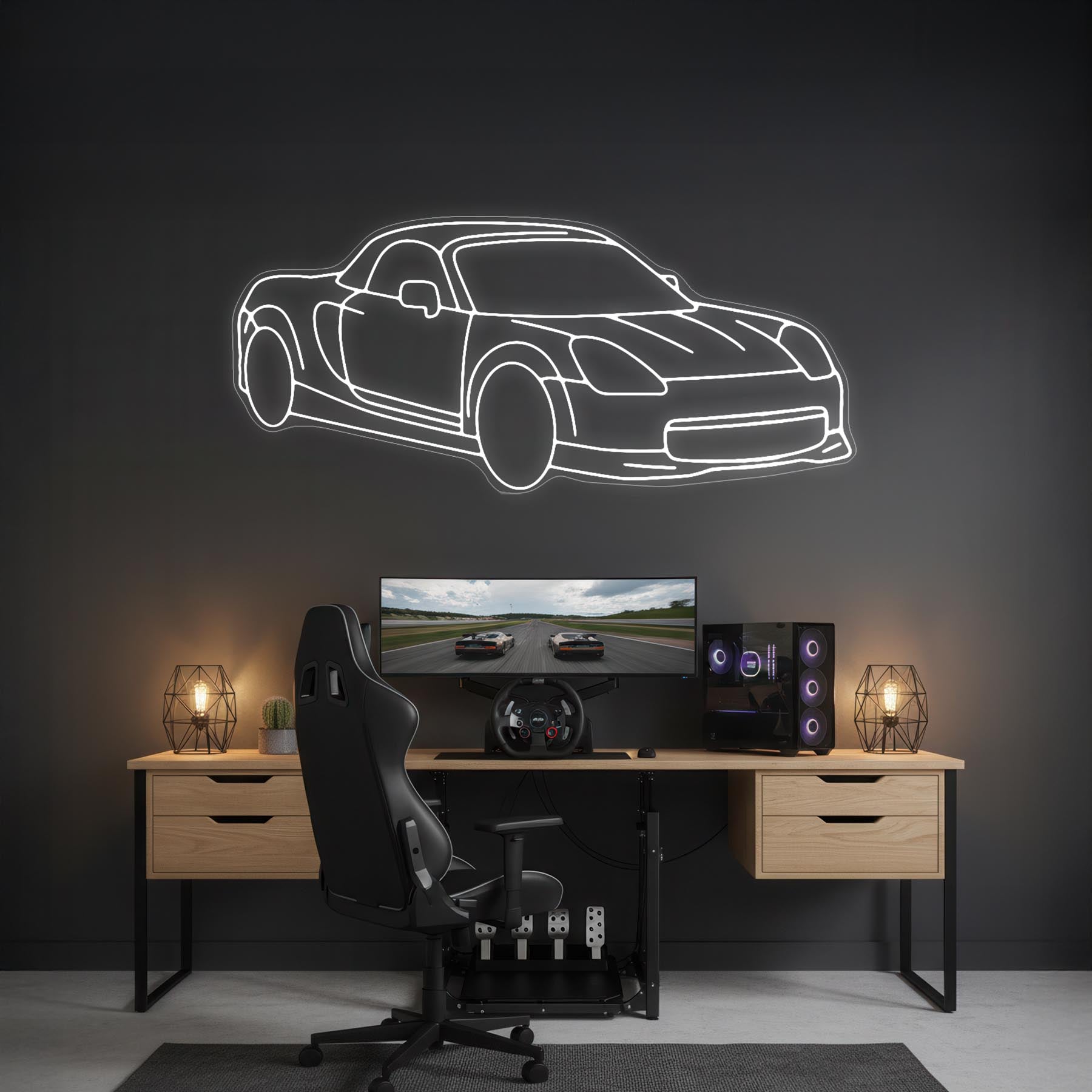 MR2 2002 Angle Neon Silhouette