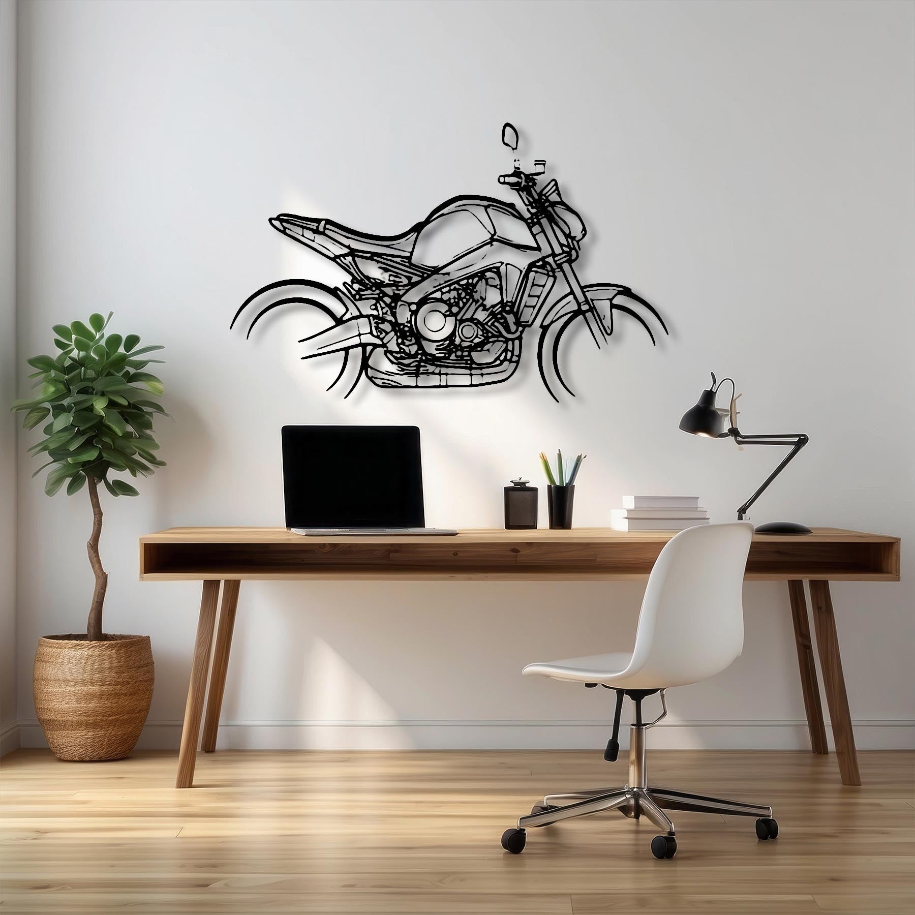 MT-09 2021 Silhouette Metal Wall Art