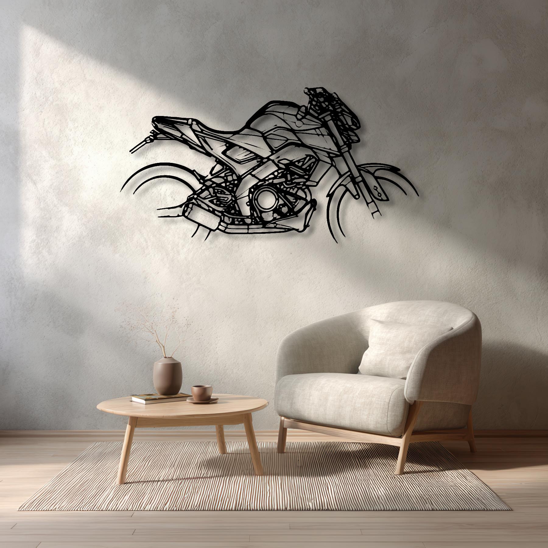 MT125 2020 Silhouette Metal Wall Art