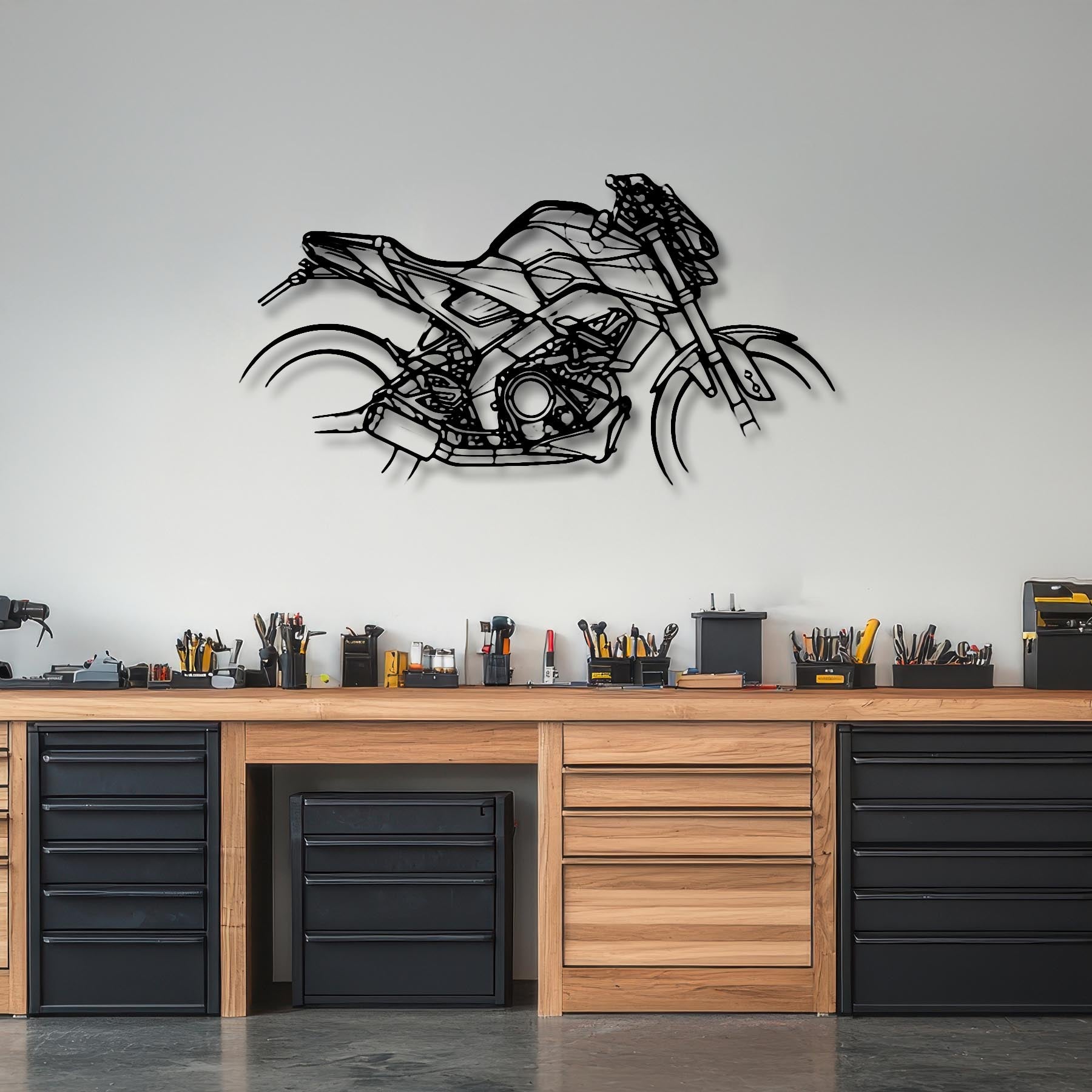 MT125 2020 Silhouette Metal Wall Art