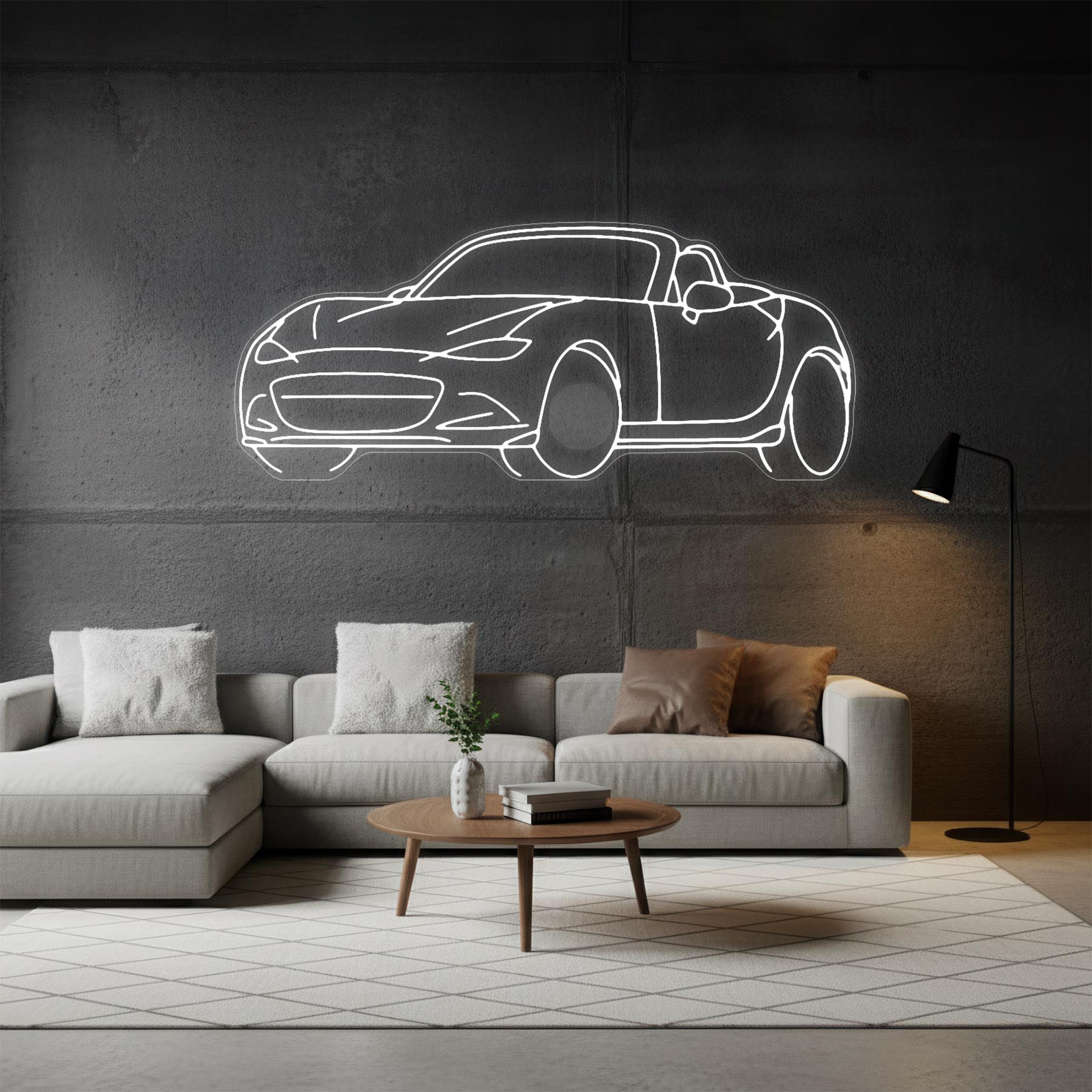 MX5 Angle Neon Silhouette