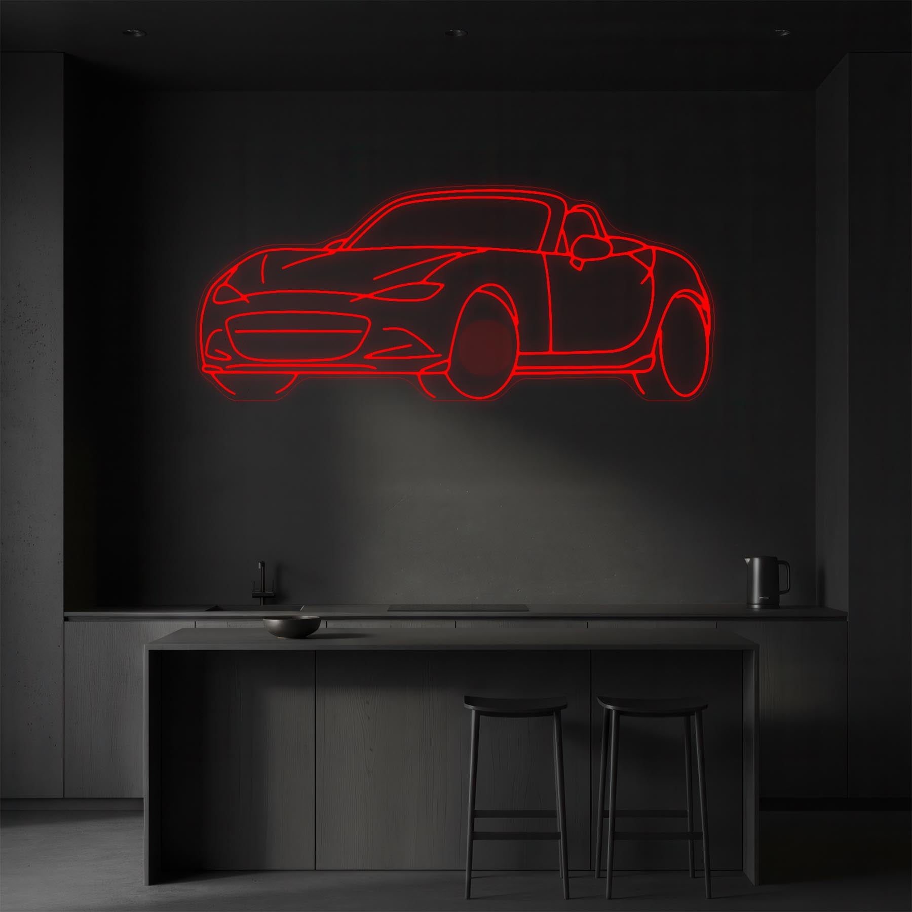 MX5 Angle Neon Silhouette