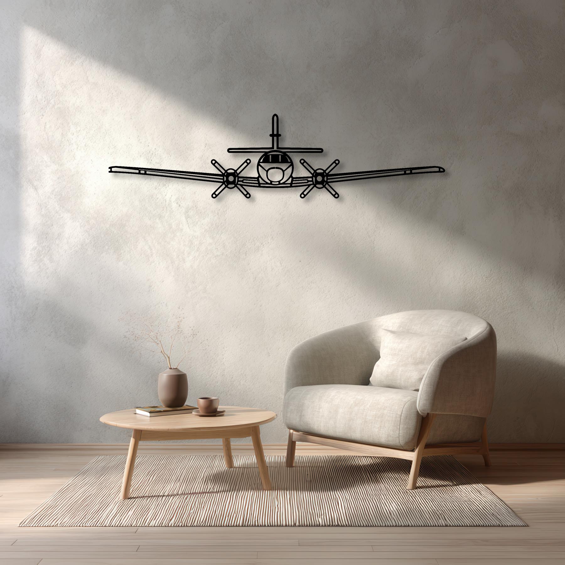 Metroliner Front Metal Aircraft Wall Art - NCP0582