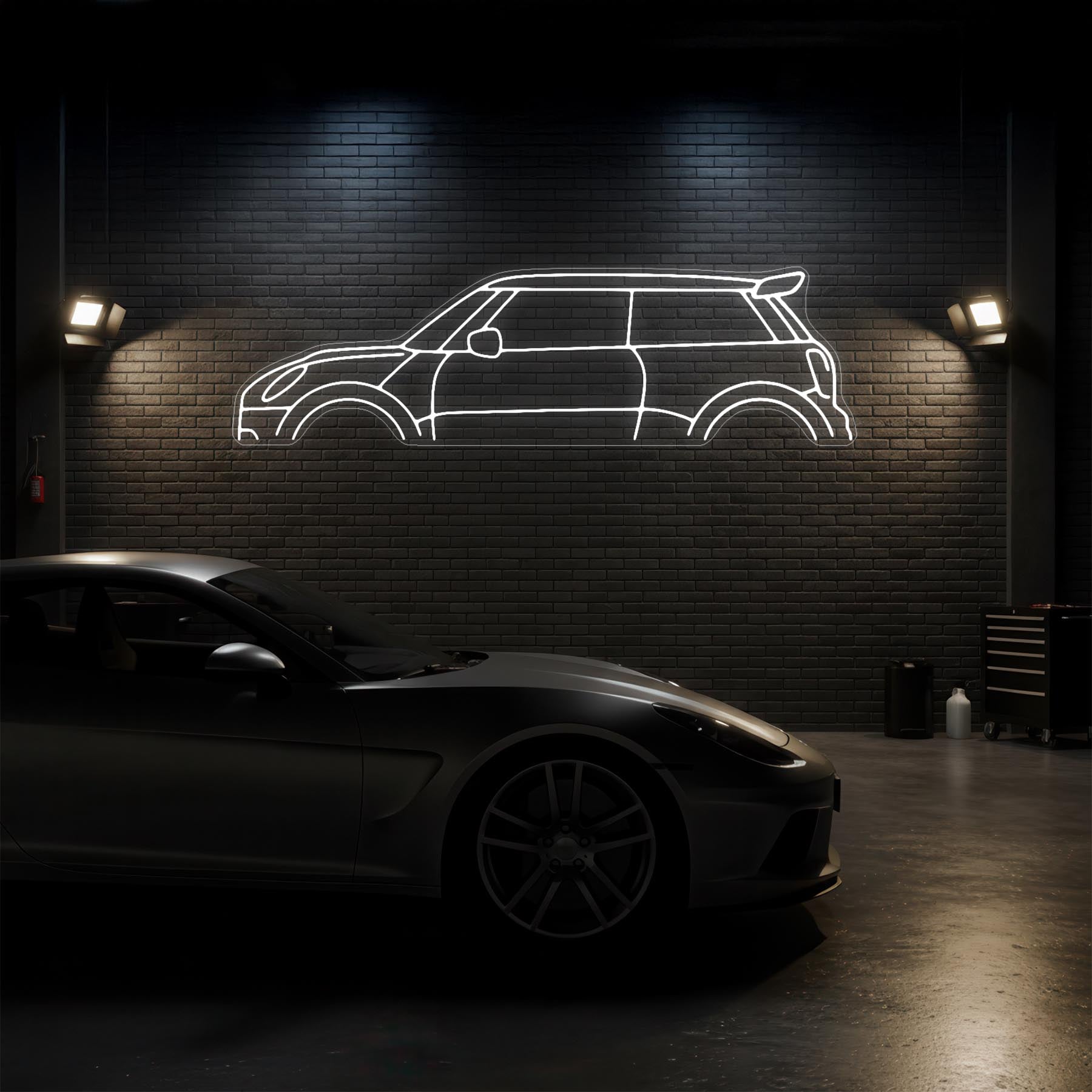 Mini JCW 2021 Neon Silhouette