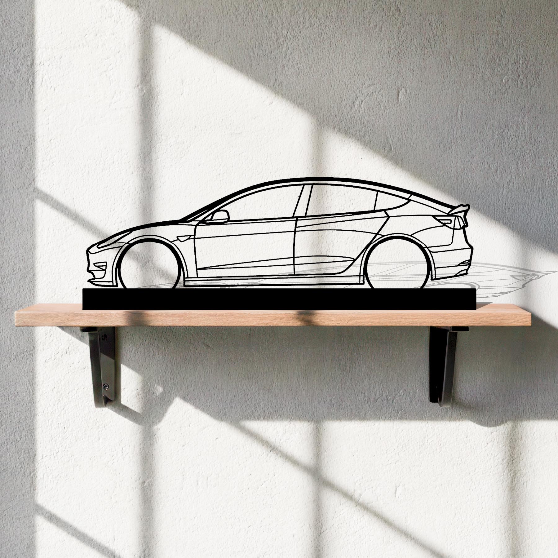 Model 3 Silhouette Metal Art Stand