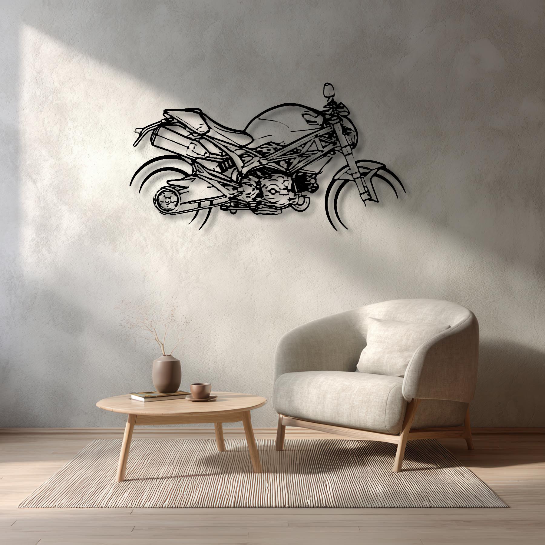 Monster 1100 2009 Silhouette Metal Wall Art