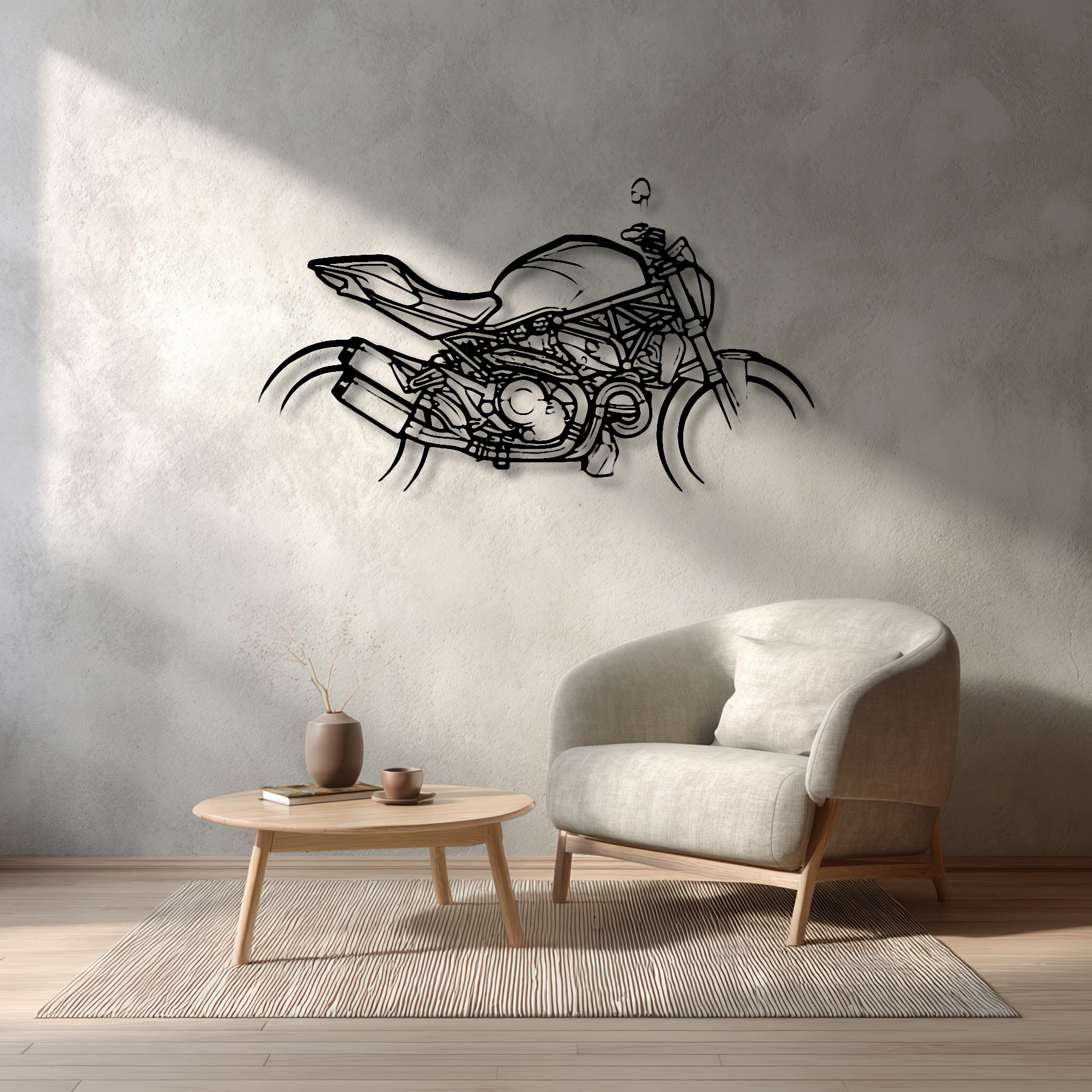Monster 1200S 2019 Silhouette Metal Wall Art