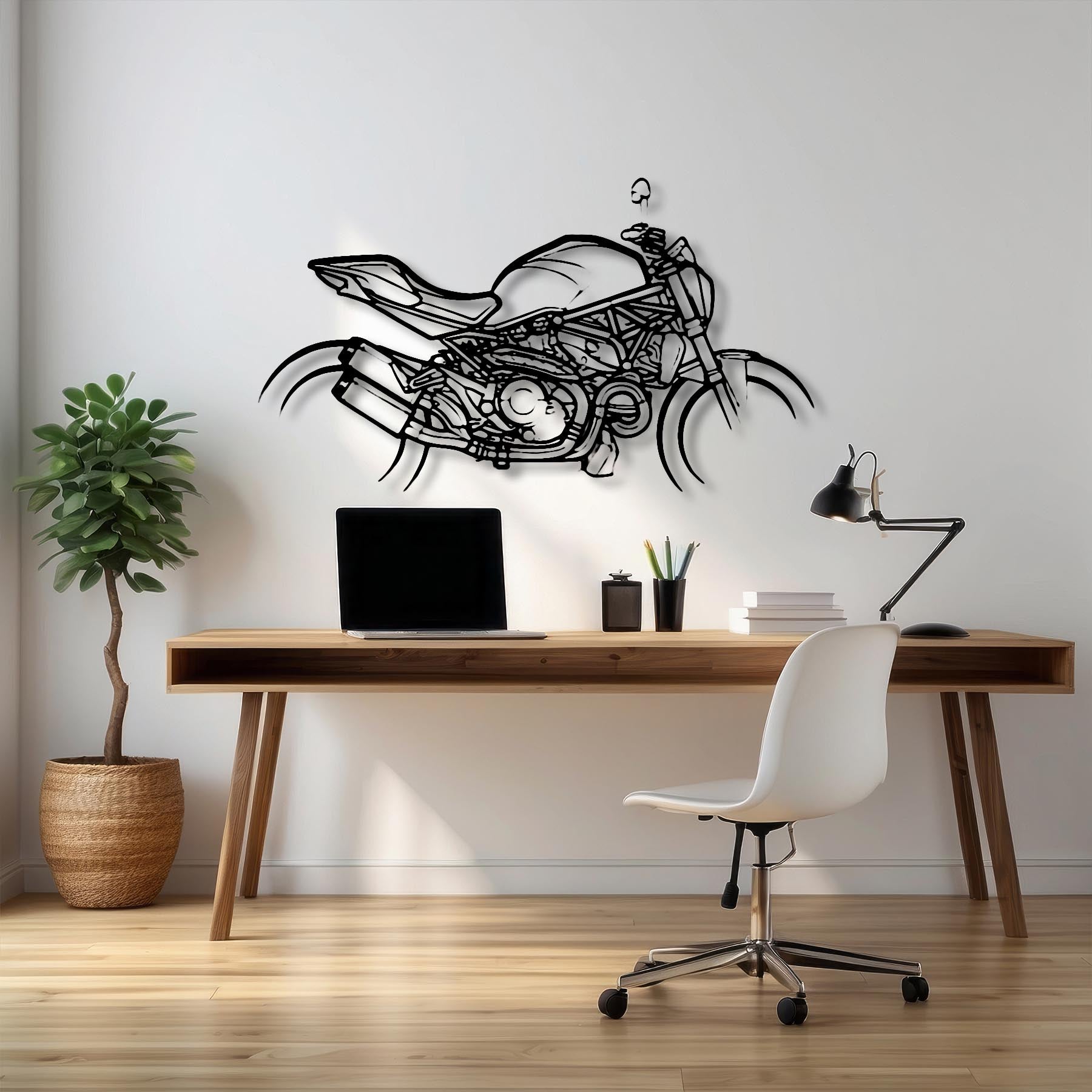 Monster 1200S 2019 Silhouette Metal Wall Art